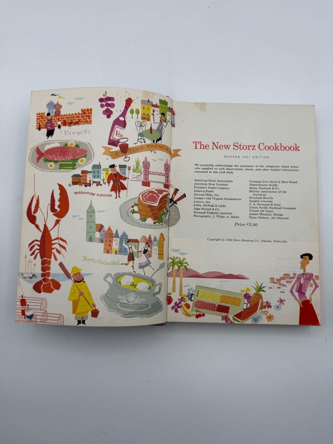 Vintage 1957 New Storz Cookbook Revised Edition Beer Brewery Omaha NE HC Recipes