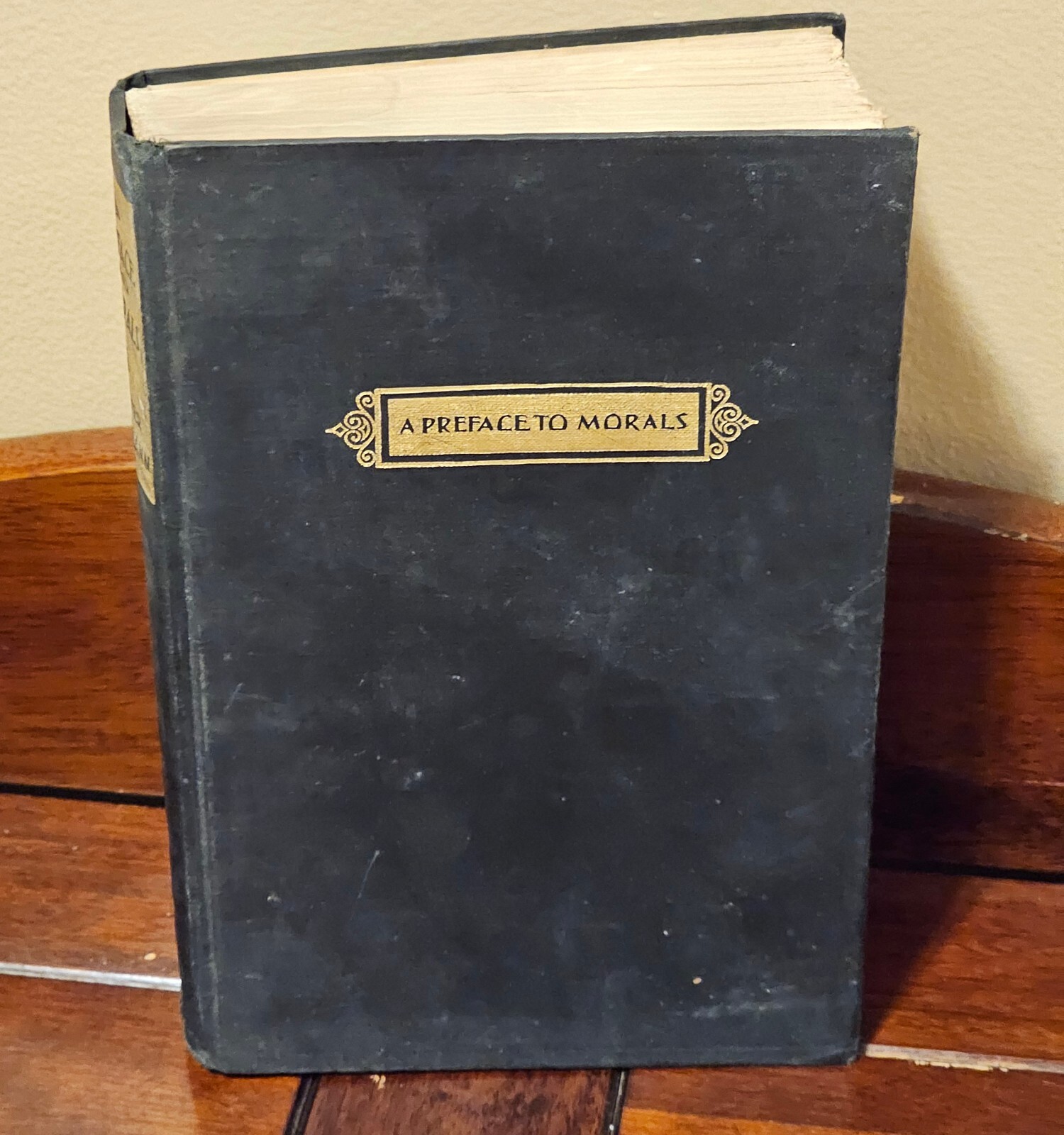 A Preface to Morals Walter Lipman 1929 1st Printing No DJ Cloth Vintage Book