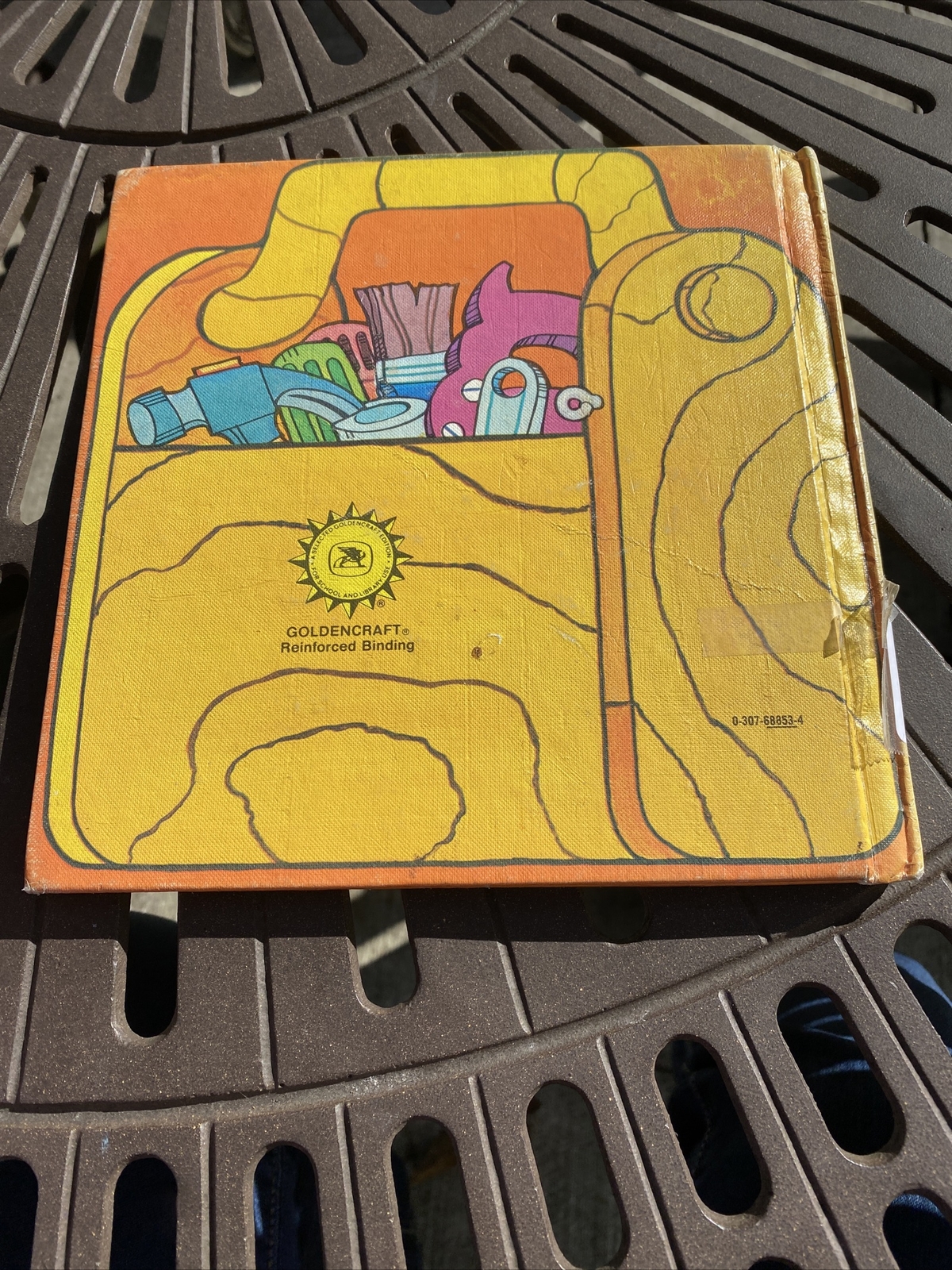 My Toolbox Book by Jan Sukus Golden Press Shape Book 1977 Ex library