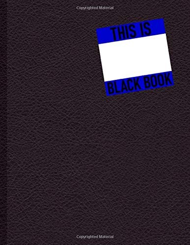 Blackbook Graffiti Sketchbook Blank Art Book with White Paper 279x216mm New