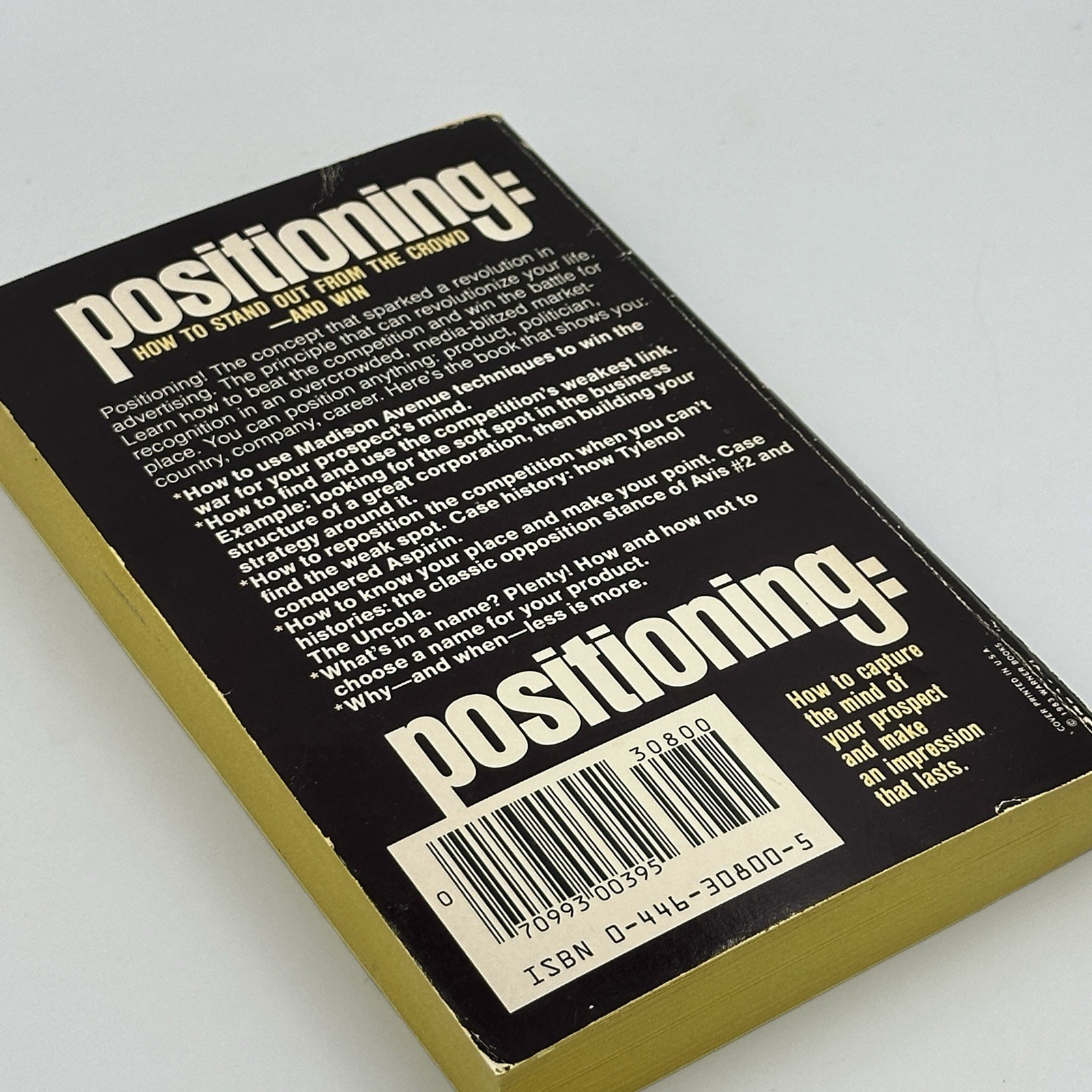 Positioning: The Battle for Your Mind 1982 : Al Ries & Jack Trout 1st Paperback