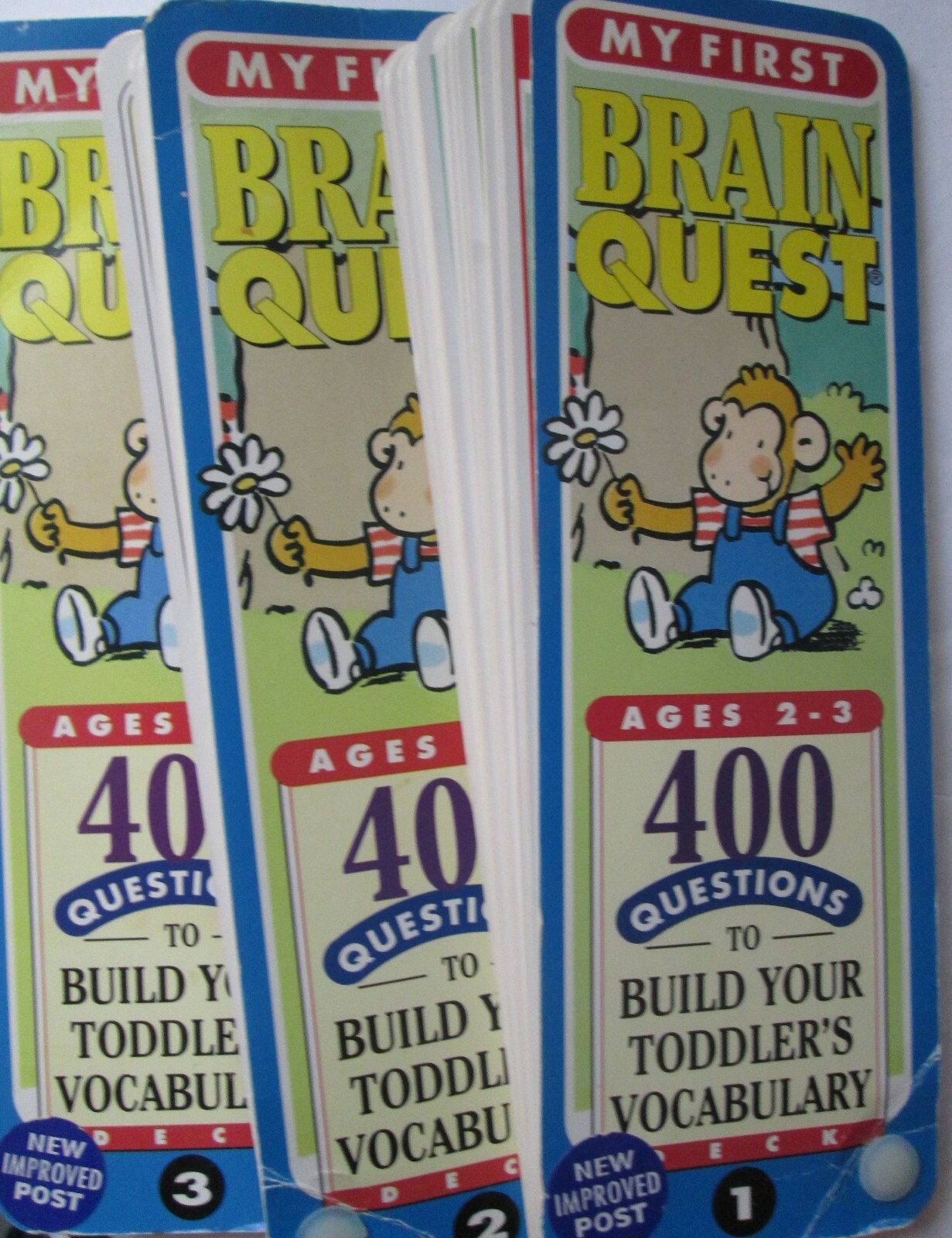 My First Brain Quest: Vocabulary Deck 1, 2, 3 with Parent’s Guide (Ages 2-3)