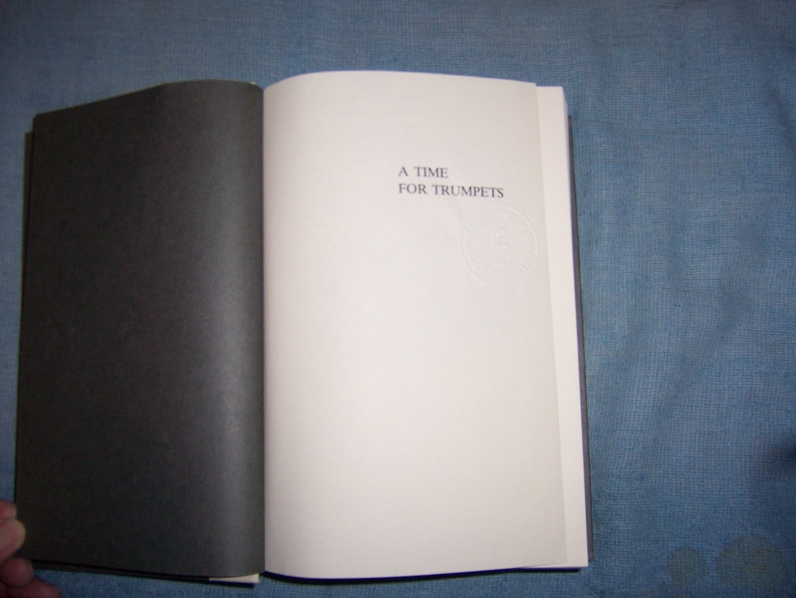 A TIME FOR TRUMPETS by Charles B. MacDonald/1st Ed/HCDJ/Military/WWII 1939-45