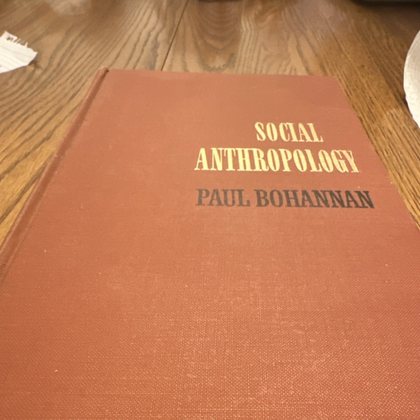 Holt Rinehart Social Anthropology by Paul Bohannan Hardcover 1963 Anthropology