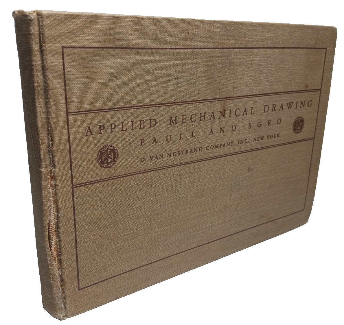 Applied Mechanical Drawing by Paull and SGRO 1942 Vintage Hardcover (Acceptable)