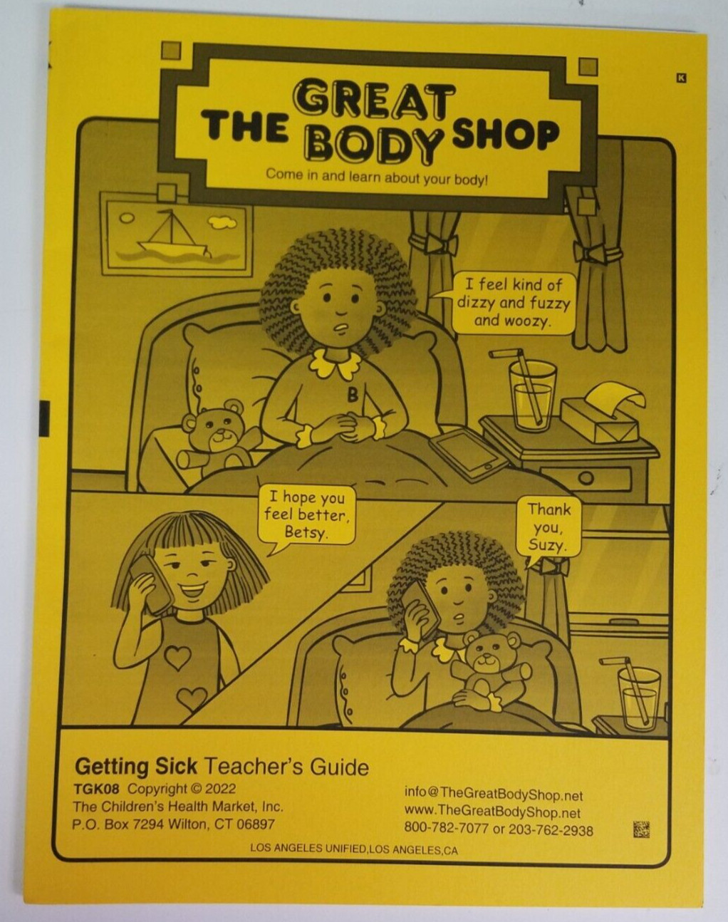 The Great Body Shop: Getting Sick Teacher’s Guide TGK08 -2022