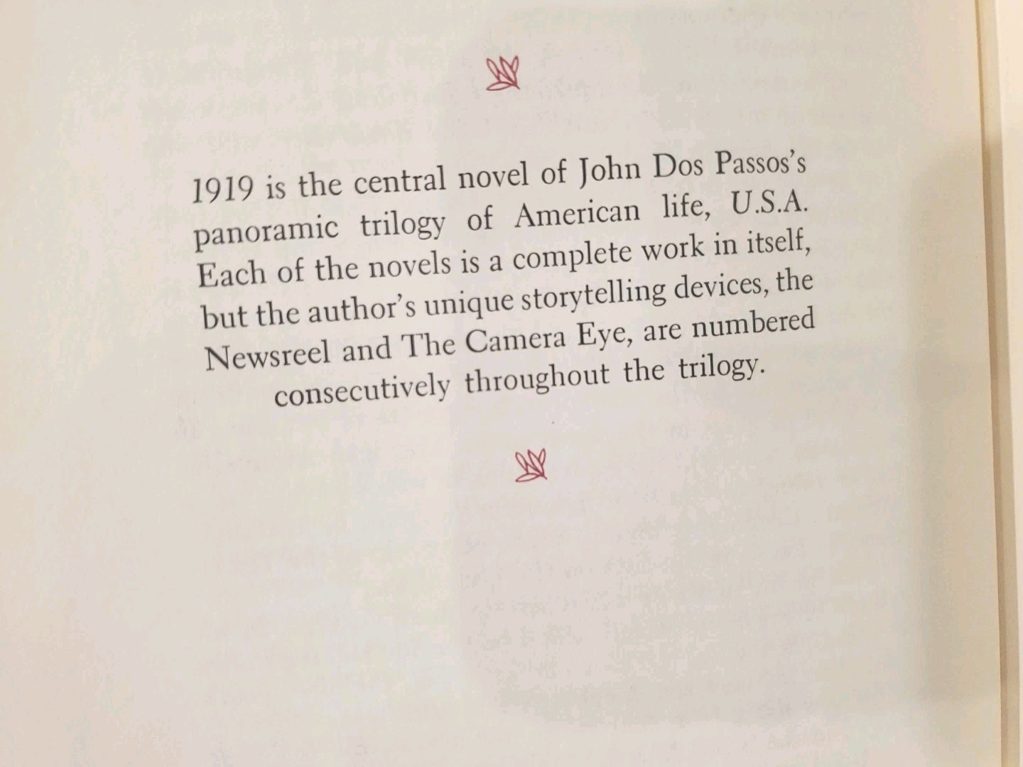 FRANKLIN LIBRARY: JOHN DOS PASSOS: 1919: USA TRILOGY Limited Edition Leather Red