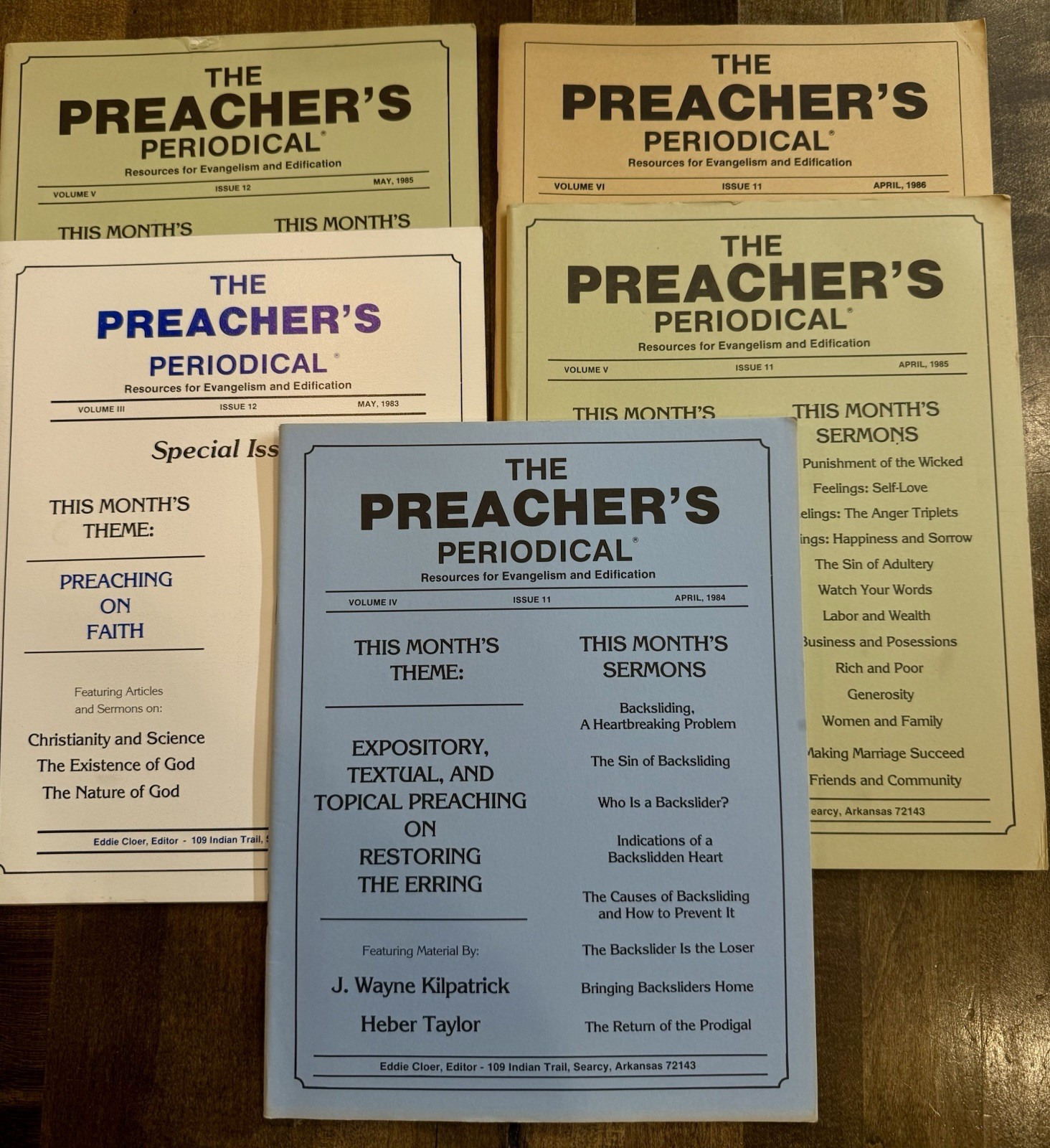 Lot of 41 THE PREACHER’S PERIODICAL LAYTON CLOER ~ Church of Christ PLUS 6 EXTRA