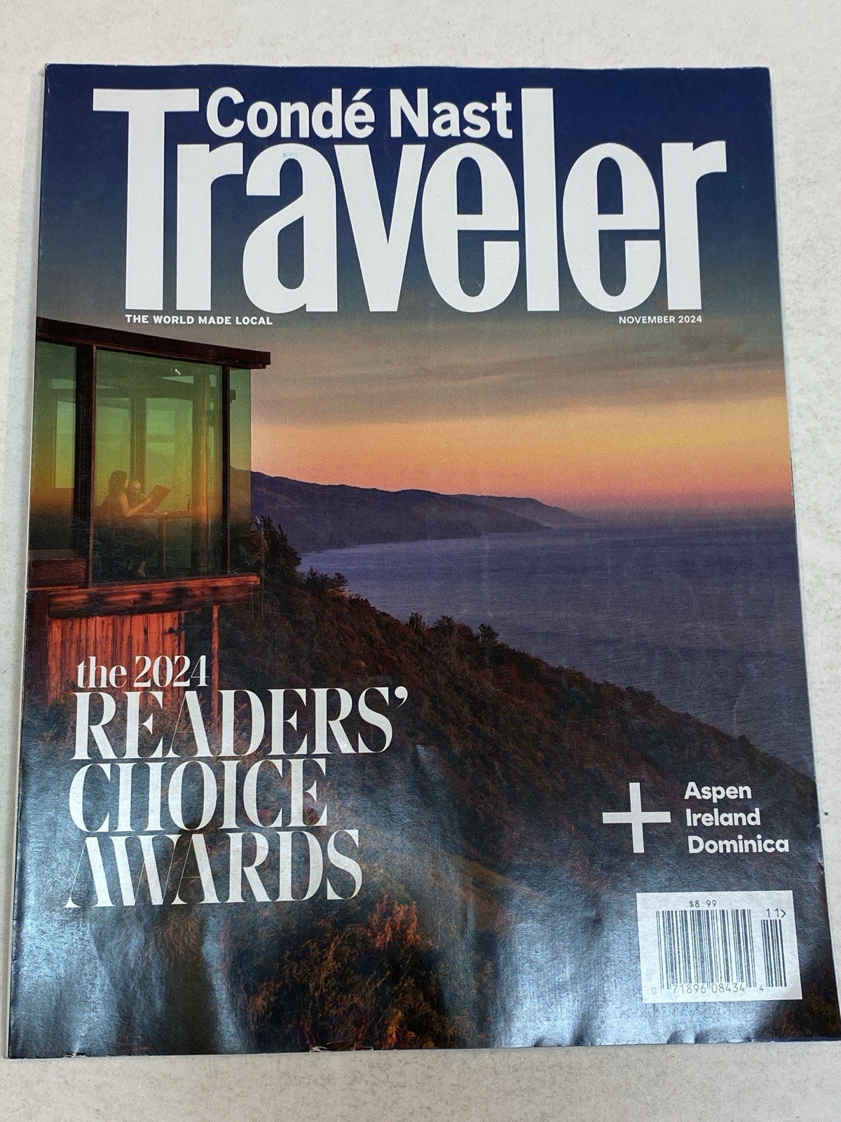 Conde Nast Traveler Magazine Nov 2024 Reader Choice Award Aspen Ireland Dominica