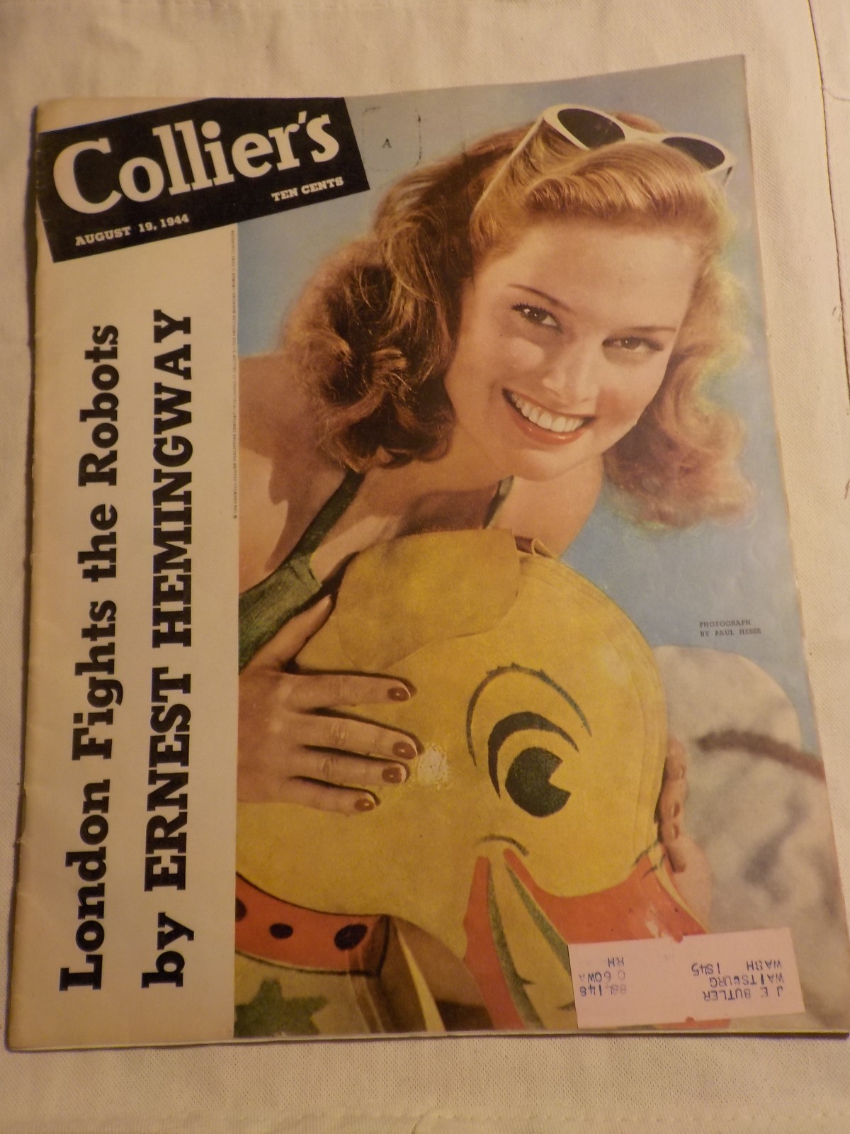 1944 Collier’s Magazine Ernest Hemingway London Fights the Robots
