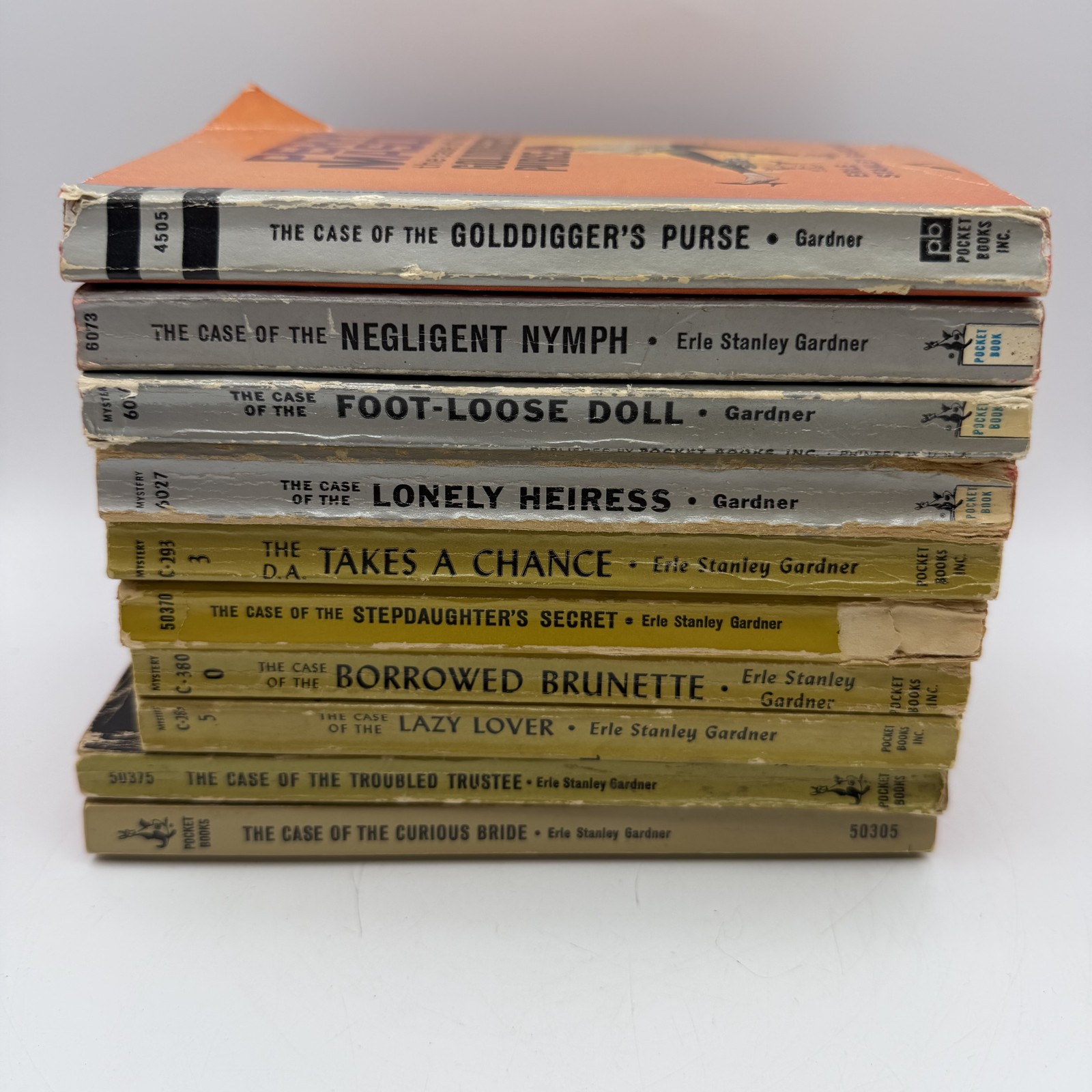 Vintage Perry Mason Erle Stanley Gardner Lot of 10 Paperback Books Mystery