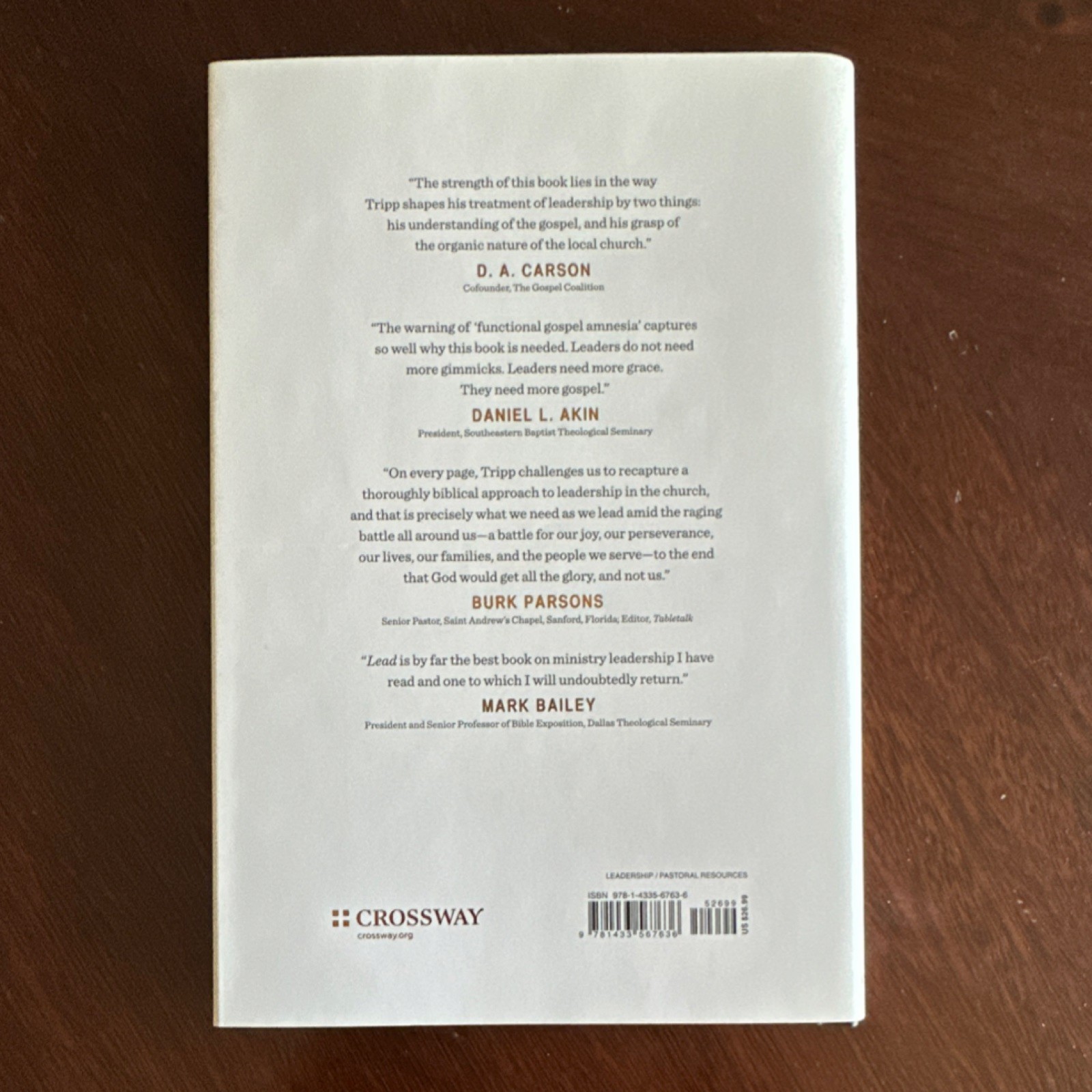Crossway Lead 12 Gospel Principles Paul David Tripp Hardcover Church Leadership
