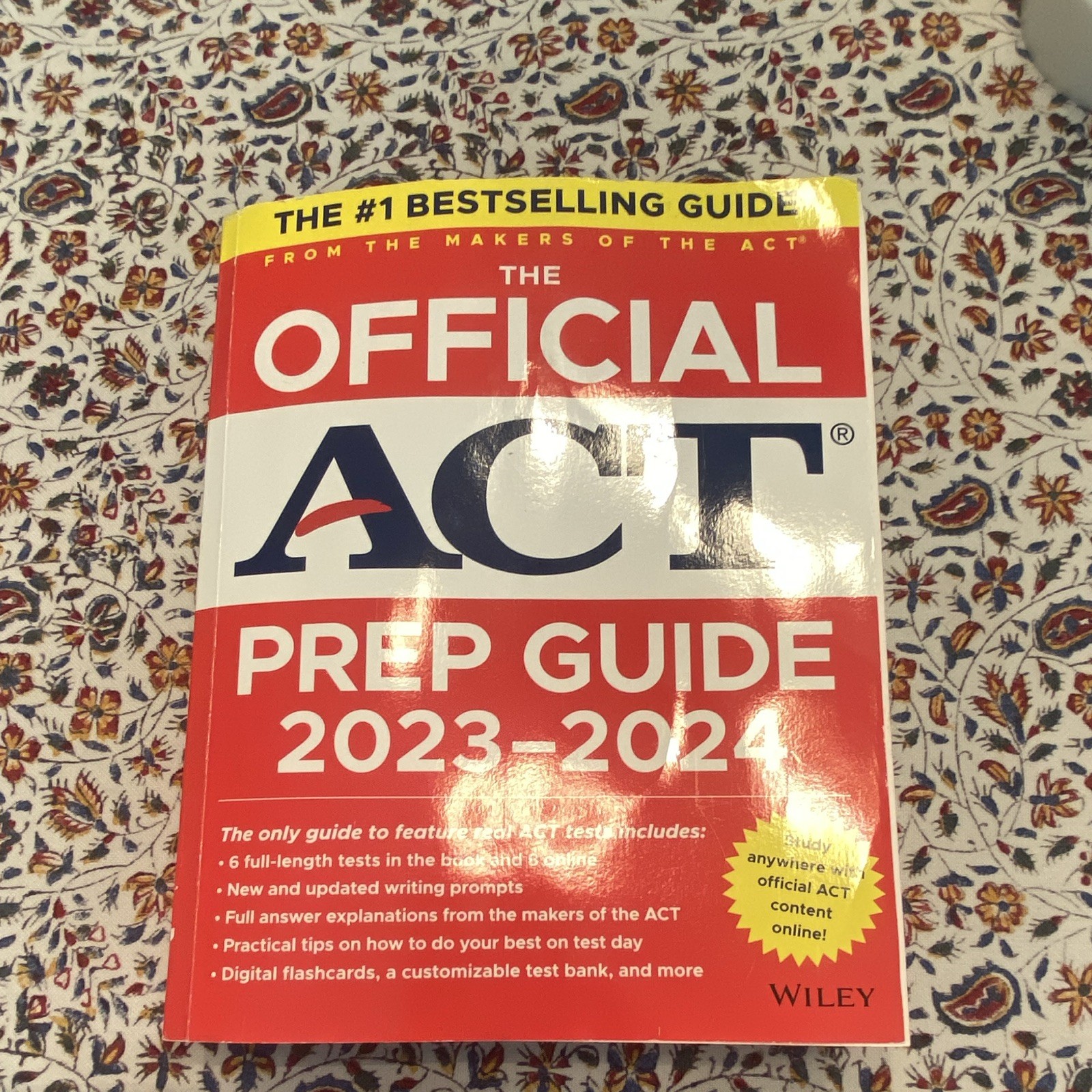 Wiley The Official ACT Prep Guide 2023-2024 Study Guide, 6 Tests, 1120p