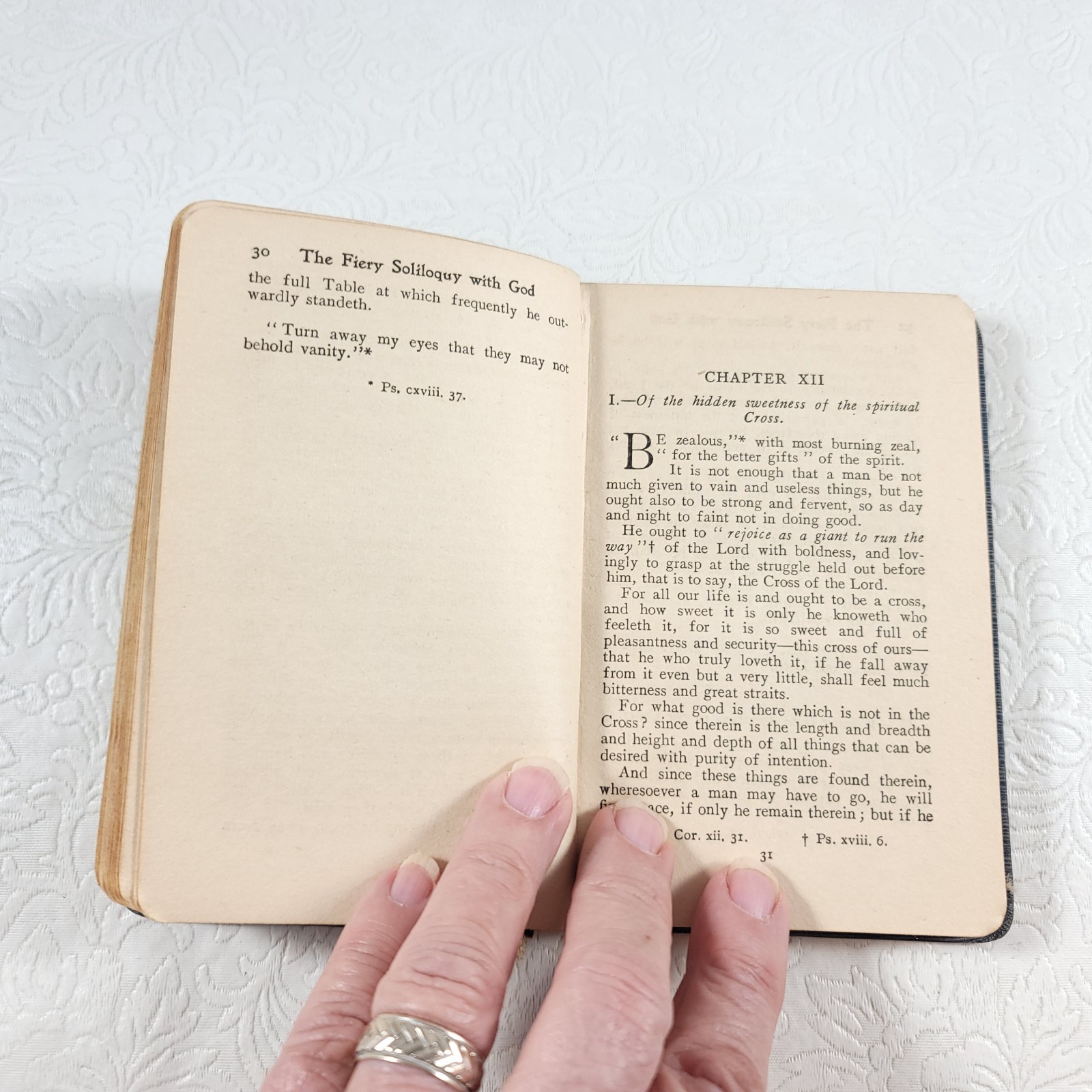 1921 The Fiery Soliloquy With God / Benziger Brothers / Antique Book RARE