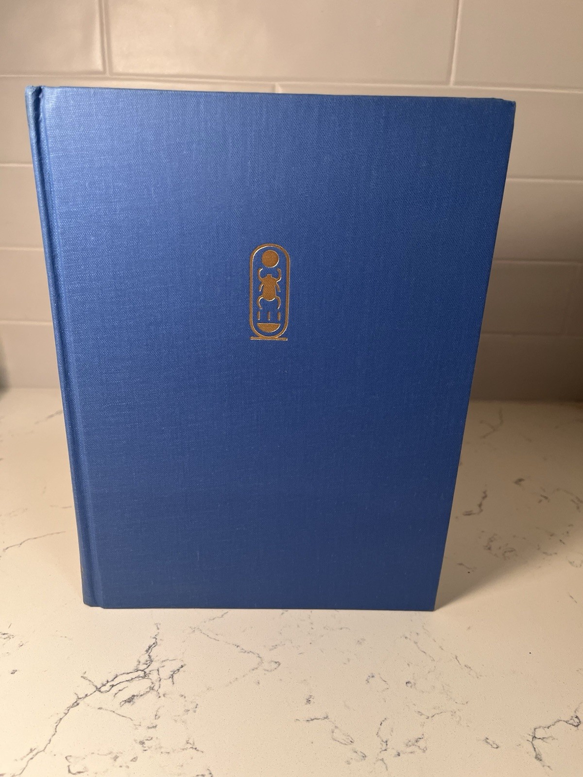 King Tut Coffee Table Book Pharaoh Tutankhamen 1st Edition Vintage Blue Egypt