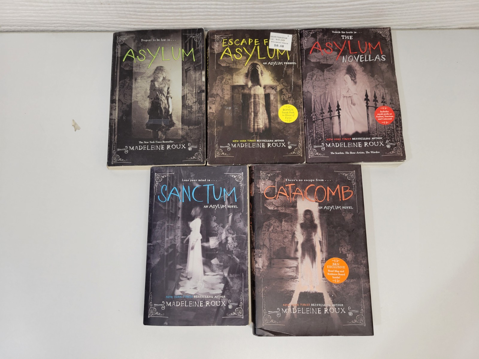 Lot of 5 Madeleine Roux Asylum Novels Paperback and Hardcover Books