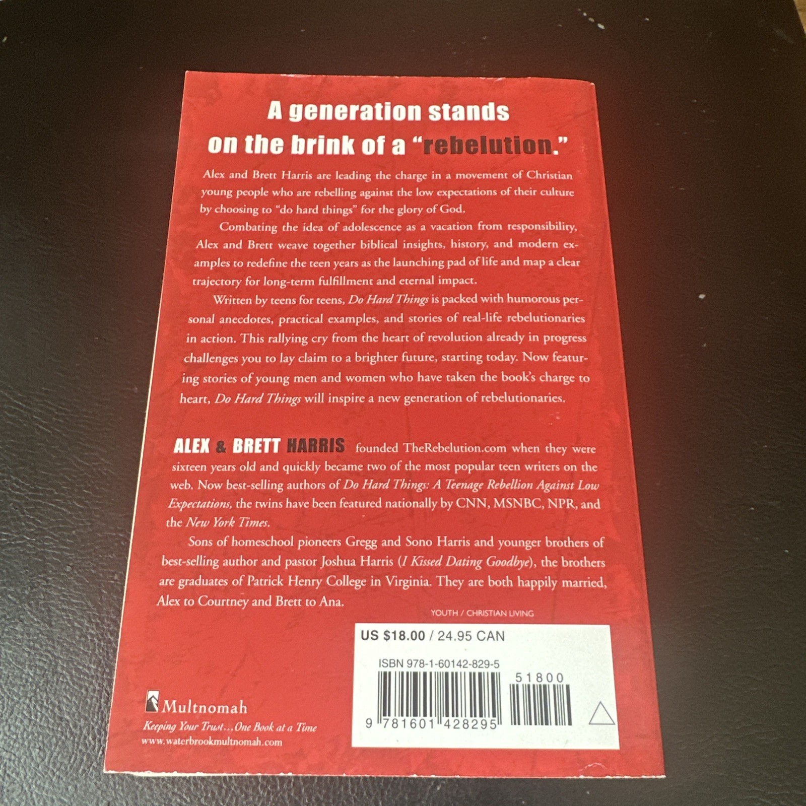 Do Hard Things : A Teenage Rebellion Against Low Expectations