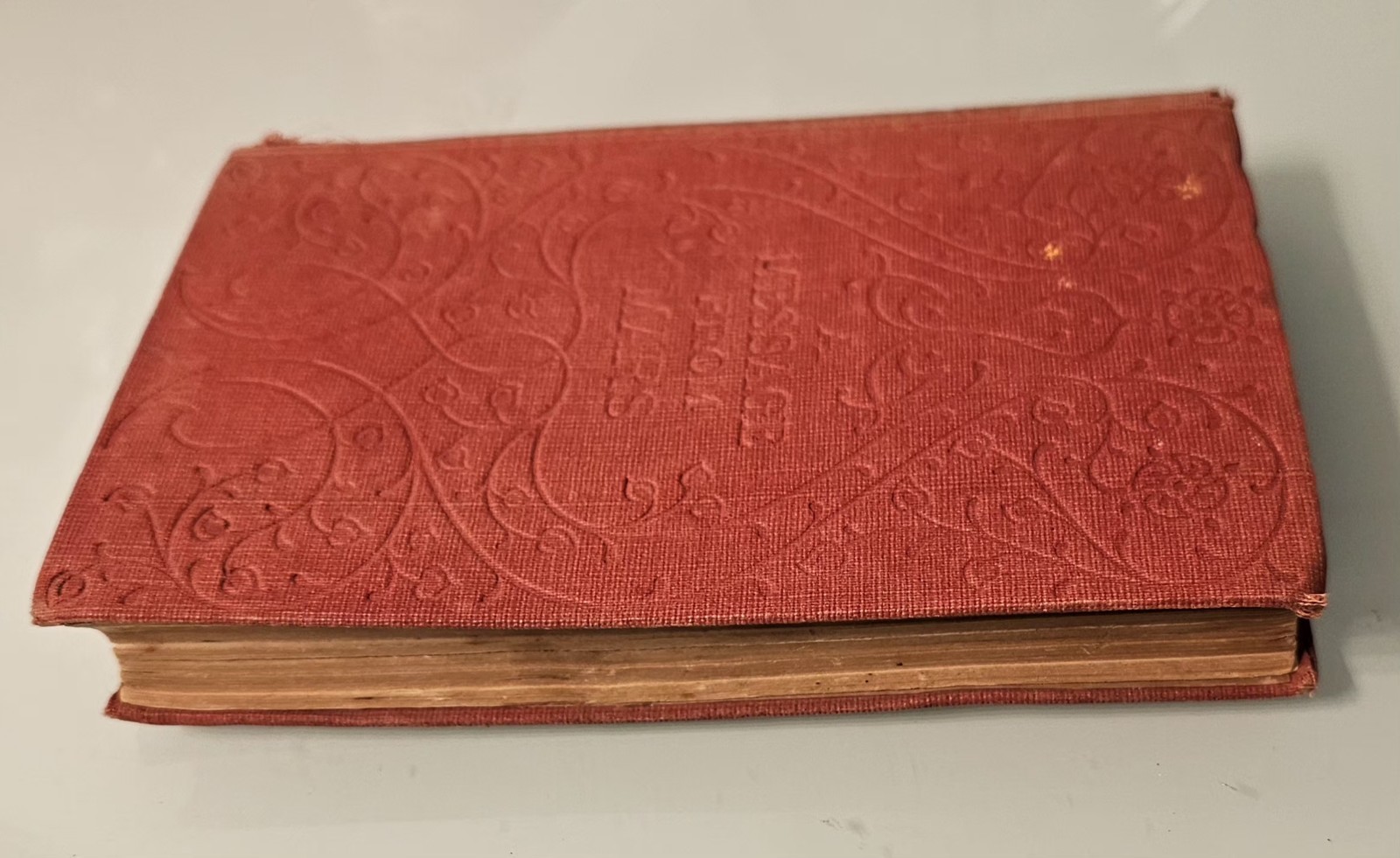 Antique 1910s A Message From Mars Lester Lurgan HC Red Cloth Sci-Fi Play Novel