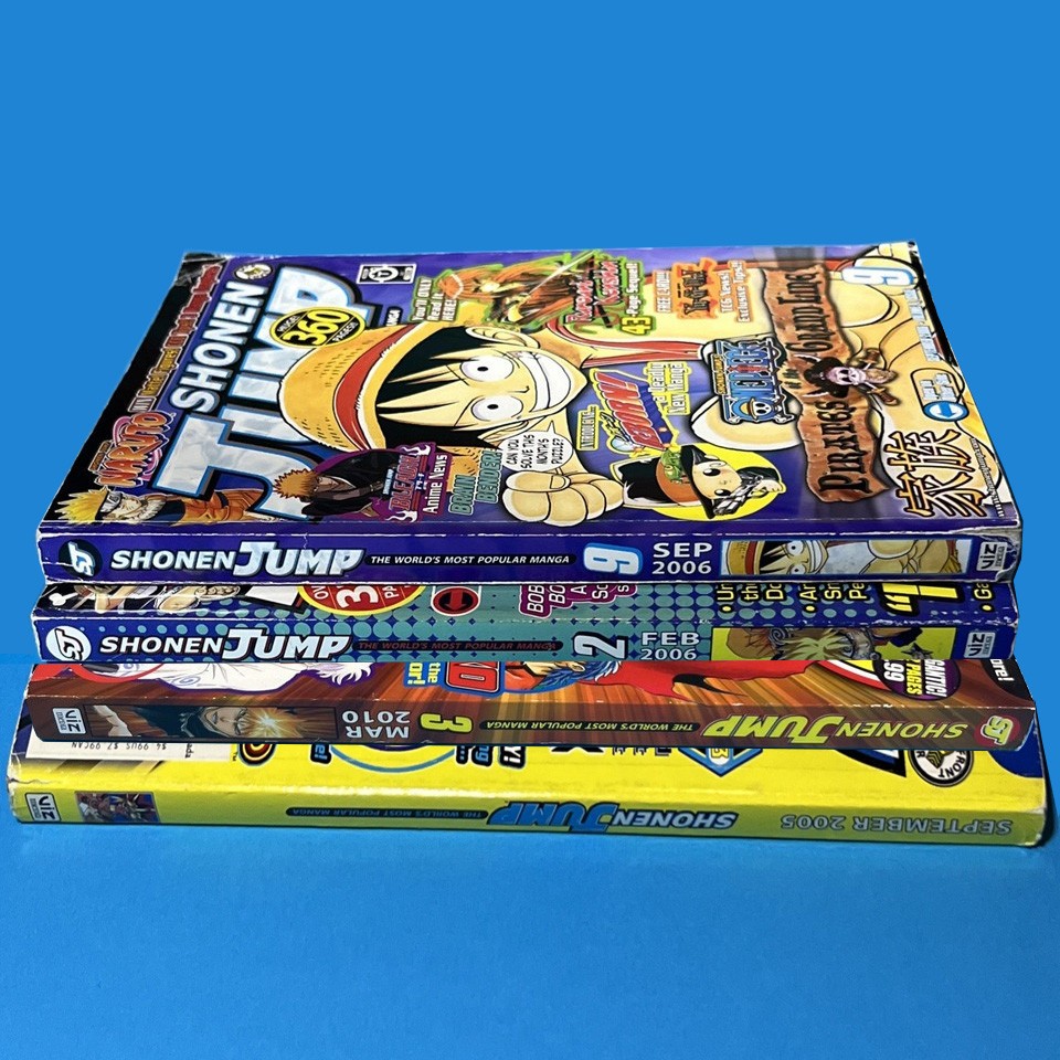 Shonen Jump Manga 2005 Issue 9 2006 Issue 2 & 9 2010 Issue 3 Mixed Lot No Promos