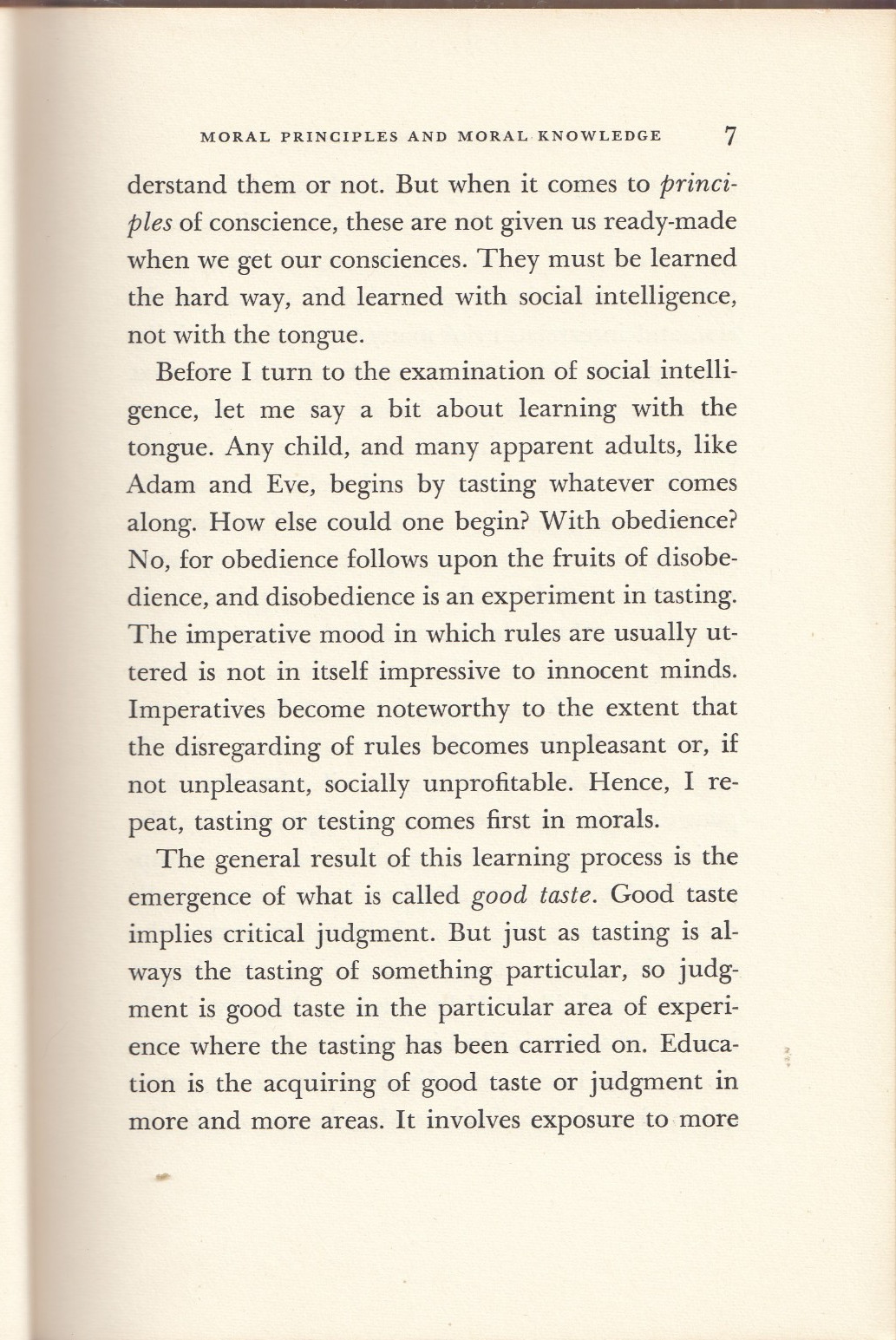 Morals for Mankind (HB, 1960, 82 pages) by Herbert Schneider