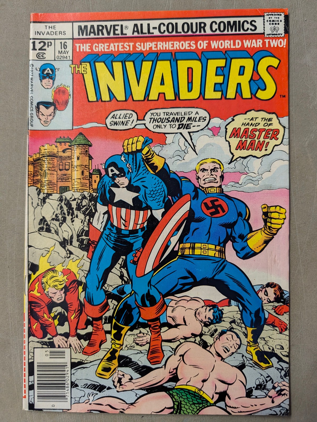 The Invaders #16, Marvel Comics, 1977. 1st appearance of Julia Koenig
