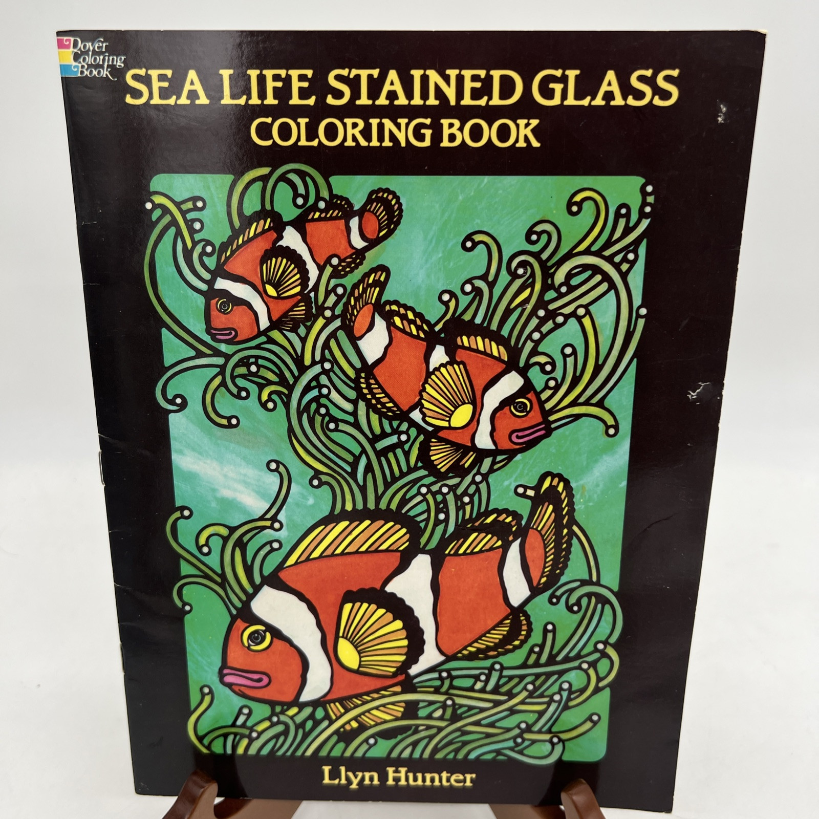 Sea Life Stained Glass Coloring Book Paperback Llyn Hunter UNUSED