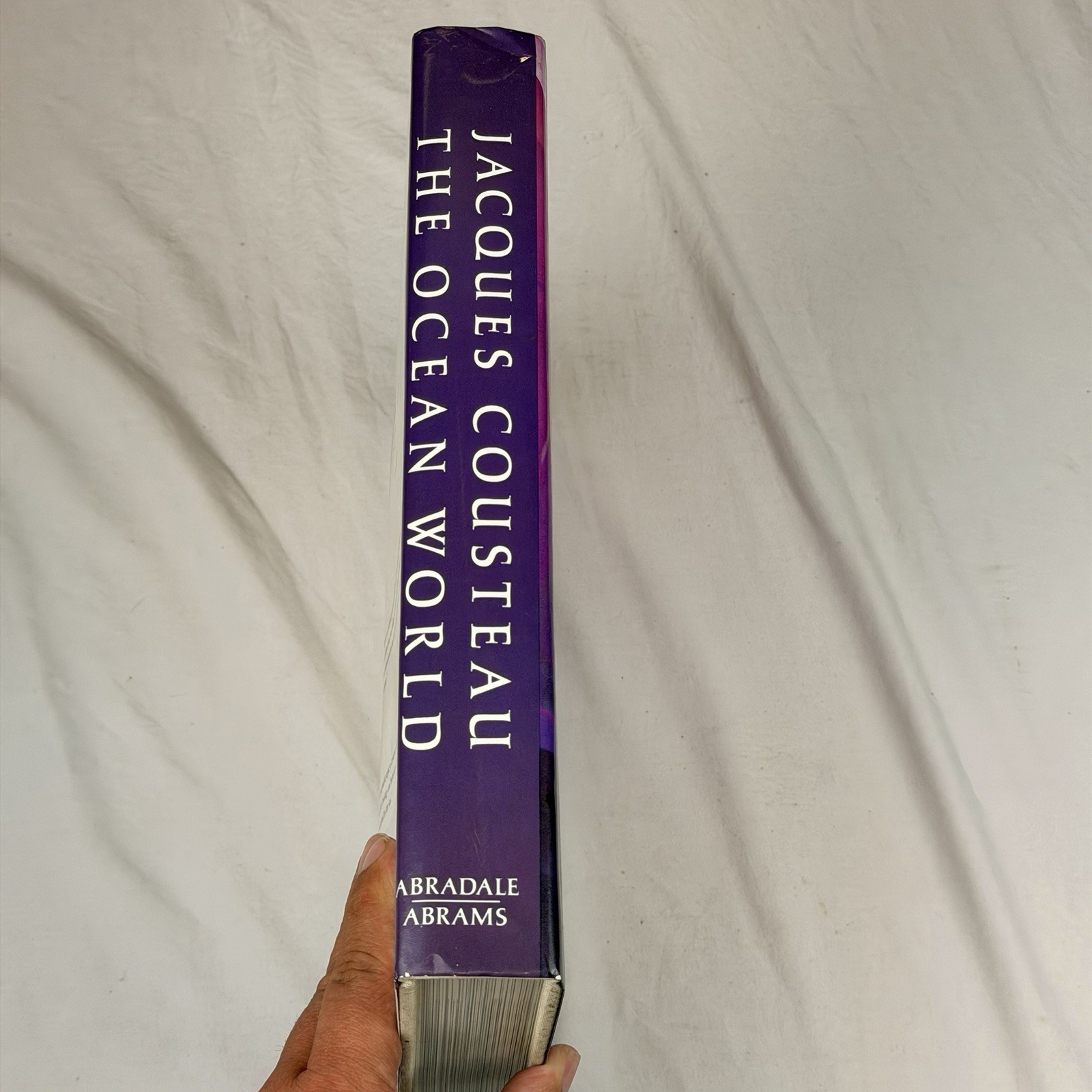 Jacques Cousteau The Ocean World 1985 Hardcover Dust Jacket HN Abrams