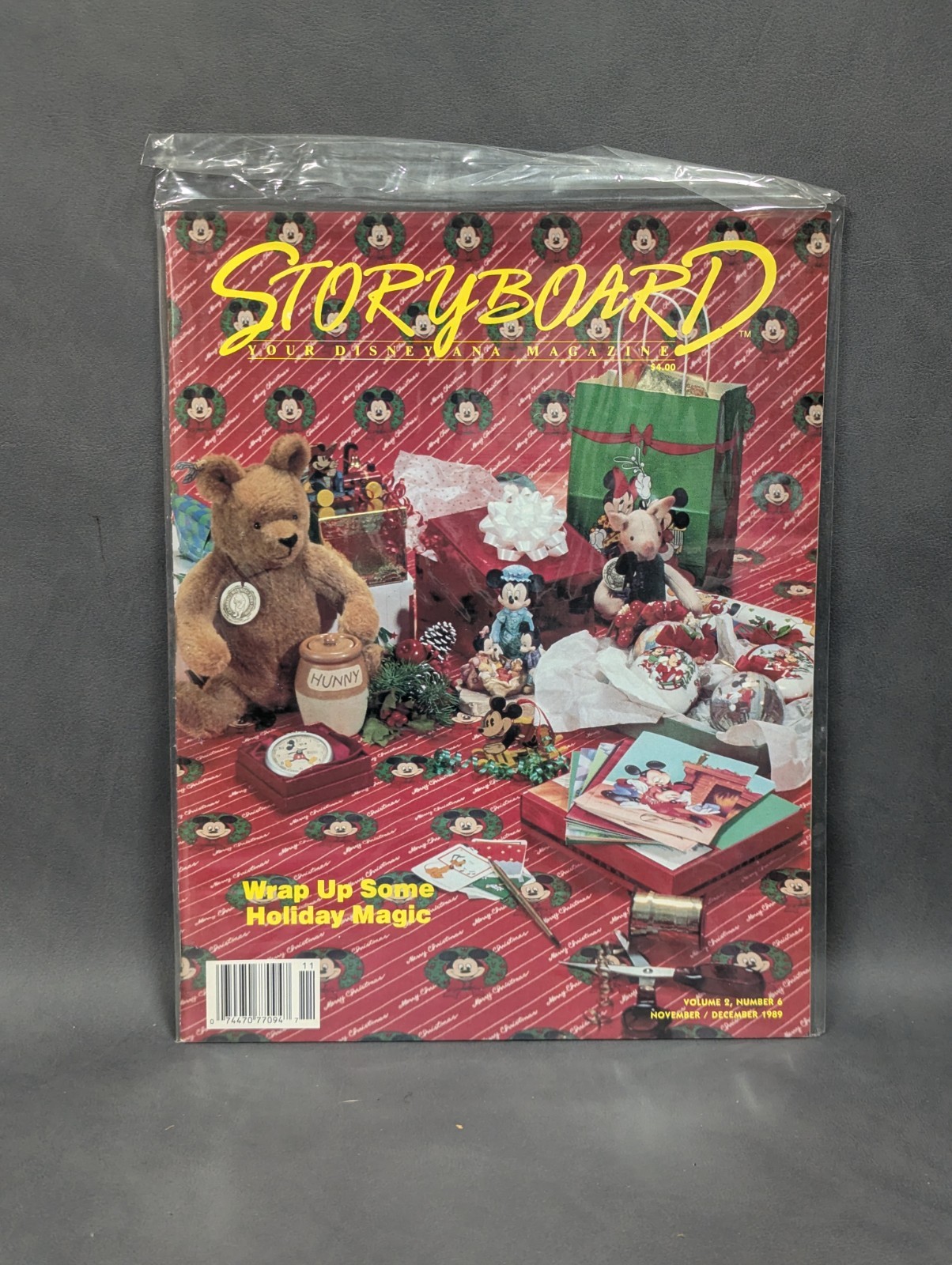 Storyboard Your Disneyana Magazine. November/December 1989. Vol 2, No. 6.