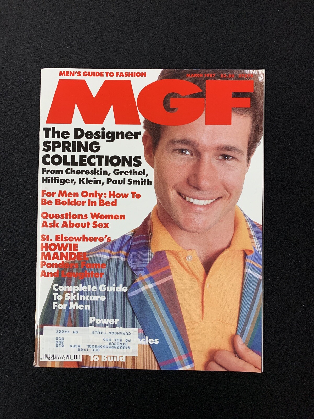 MGF MEN’S GUIDE TO FASHION MAGAZINE March 1987 Calvin Klein
