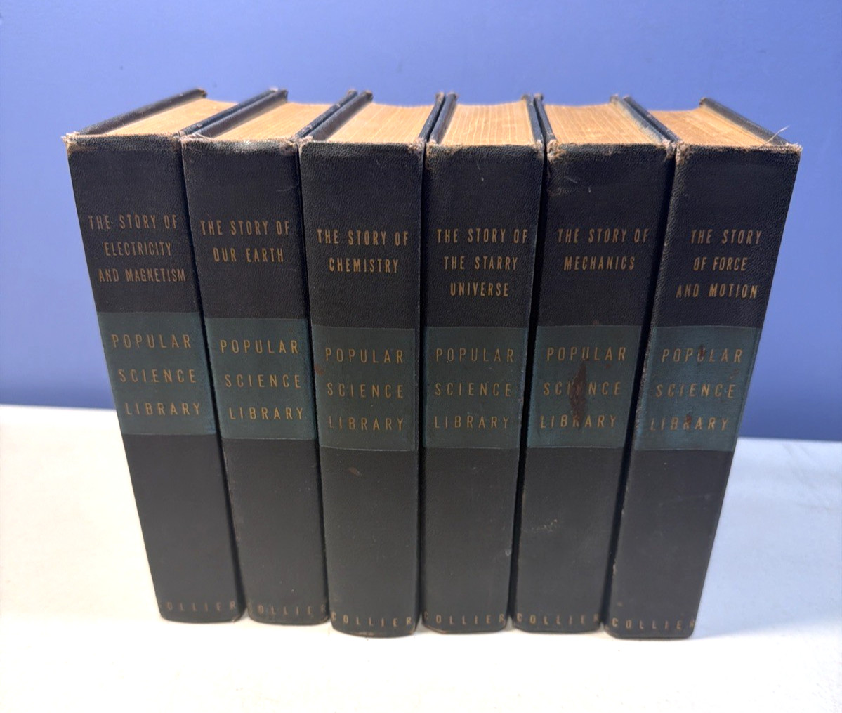 POPULAR SCIENCE LIBRARY: *1939* Six Volumes Chemistry, Physics, Etc. HC