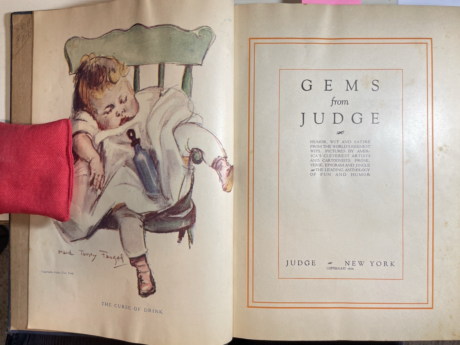 Gems From Judge Magazine 1924 Humor Satire Cartoon Flagg Flapper Golf Sports NY