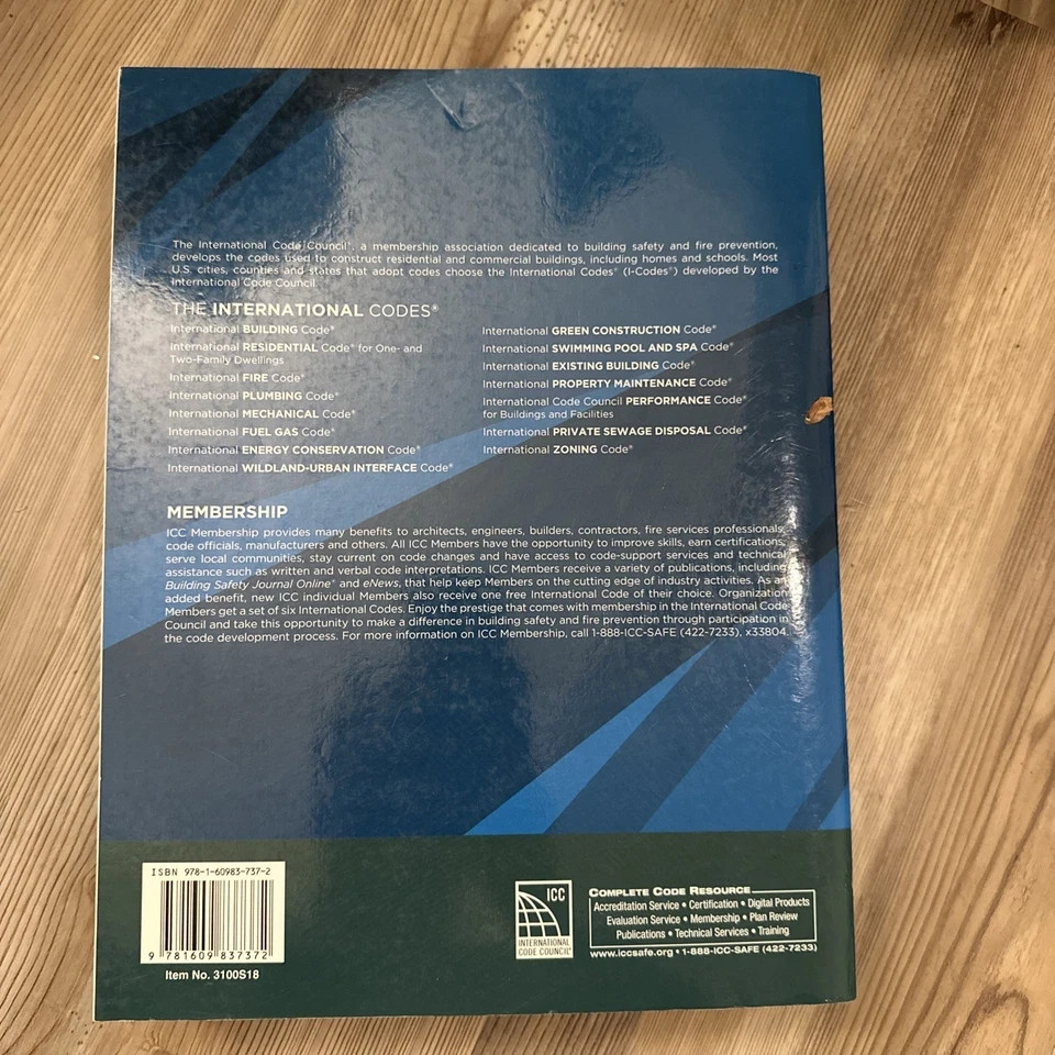 International Residential Code Paperback IRC 2018
