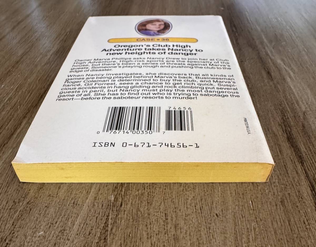 Pre-owned The Nancy Drew Files Case #36 Over the Edge by Carolyn Keene Paperback
