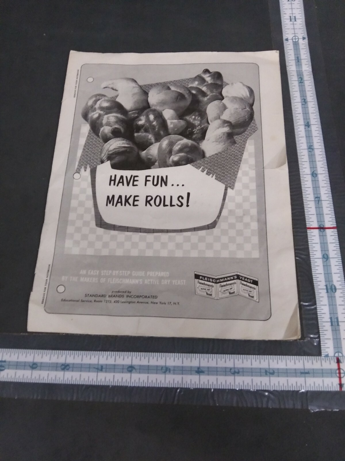 Have Fun Make Rolls Fleischmann’s Yeast Guide Pamphlet recipe