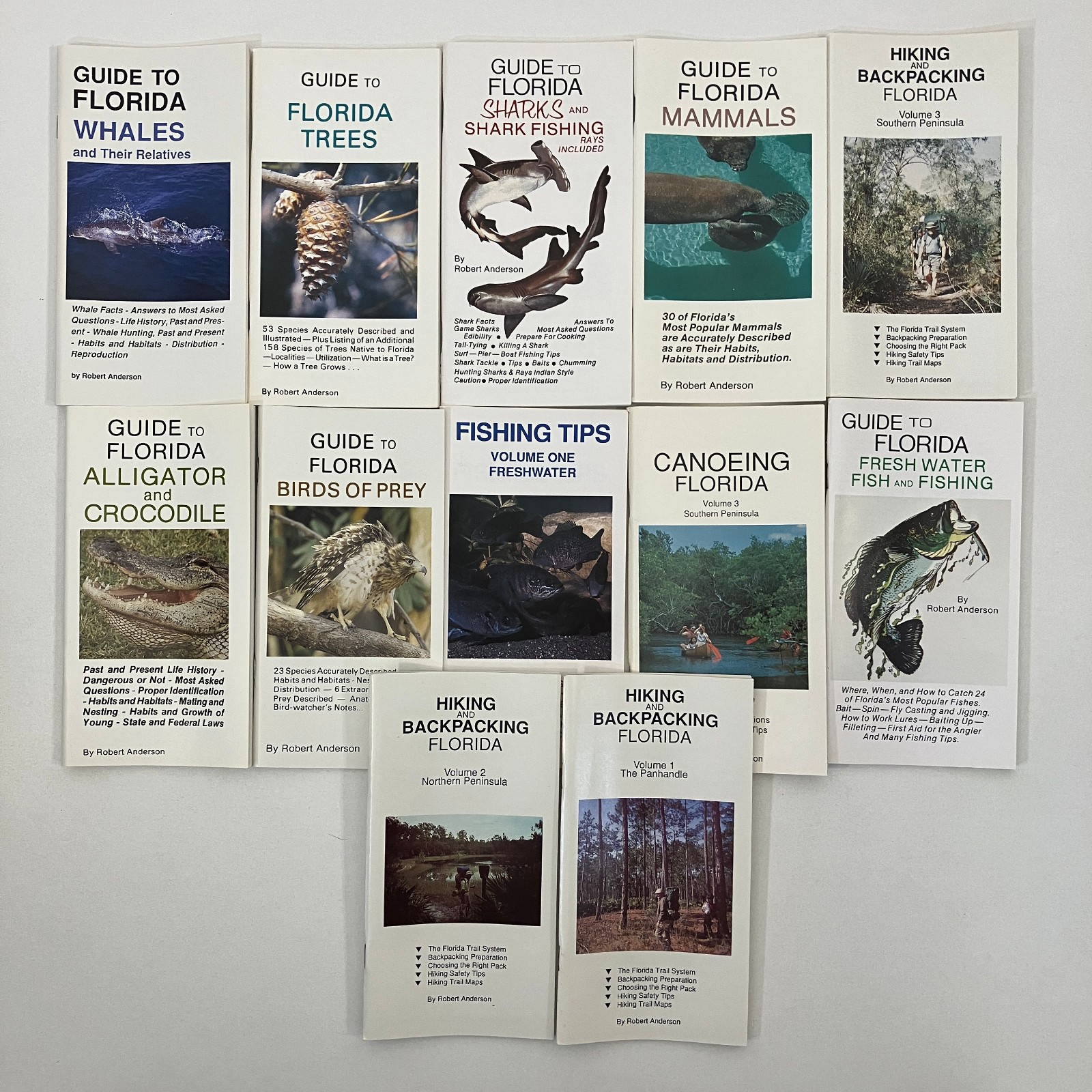 12 Robert Anderson Guide To Florida Wildlife and Nature Series Staple Bound Lot