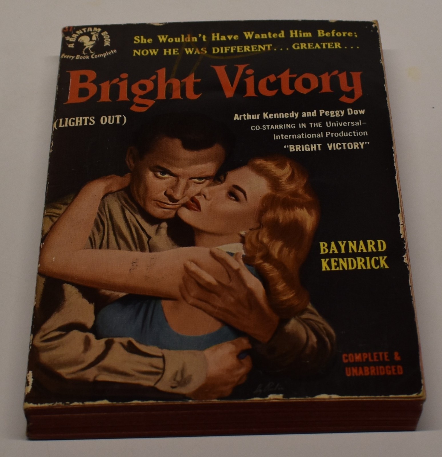 1951 BRIGHT VICTORY lights out BAYNARD KENDRICK vint paperback blind veteran