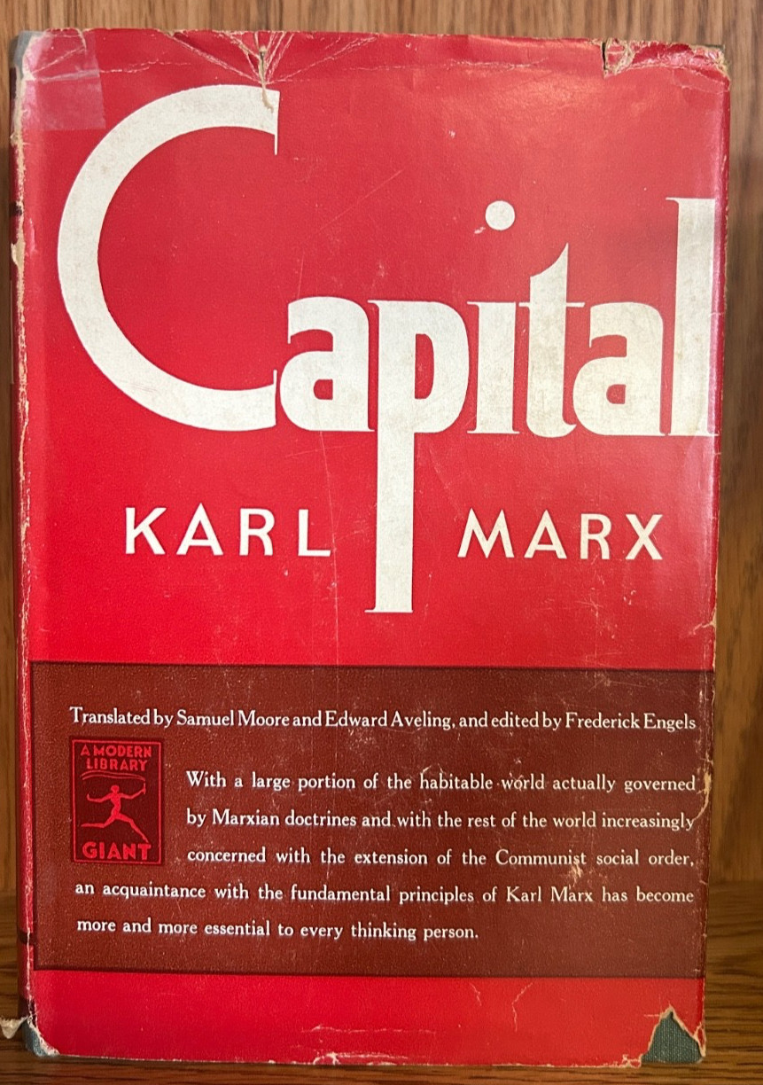 Capital – Critique of Political Economy – Karl Marx – 1906 – HC/DJ
