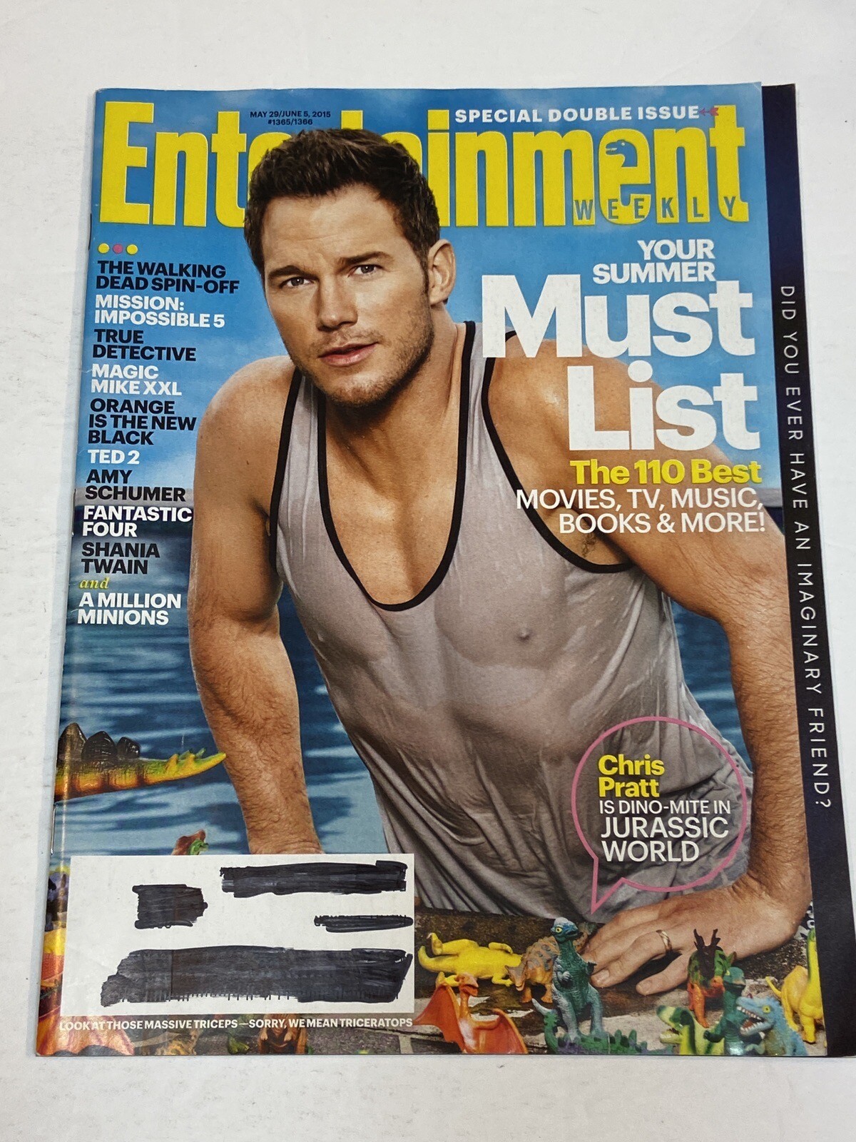 Entertainment Weekly Magazine June 5 2015 Chris Pratt Shania Twain Amy Schumer