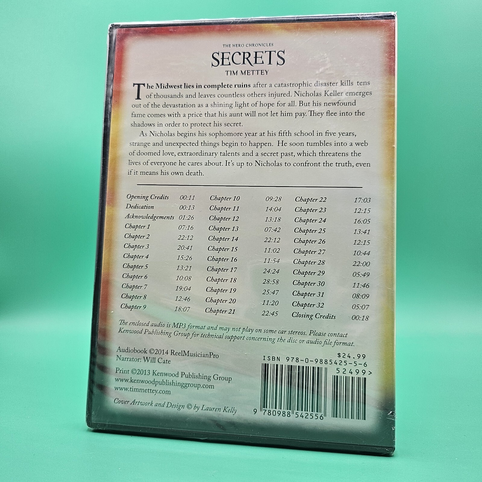 SECRETS: THE HERO CHRONICLES (VOLUME 1) By Tim Mettey NEW Audiobook CD SEALED
