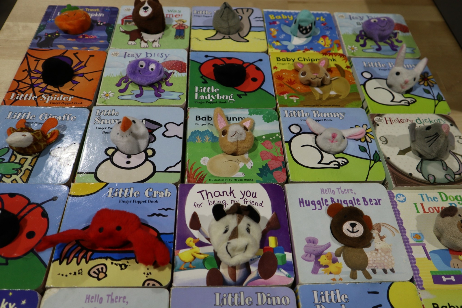 Lot of 10 Finger Puppet Board Books – Random Mix