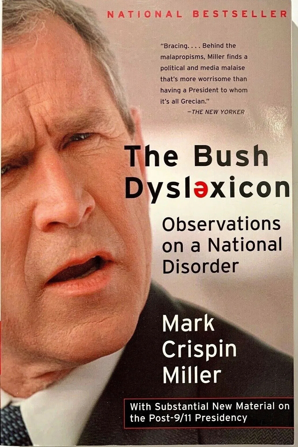 Bush Dyslexicon by Mark Crispin Miller Paperback Political Science George Bush