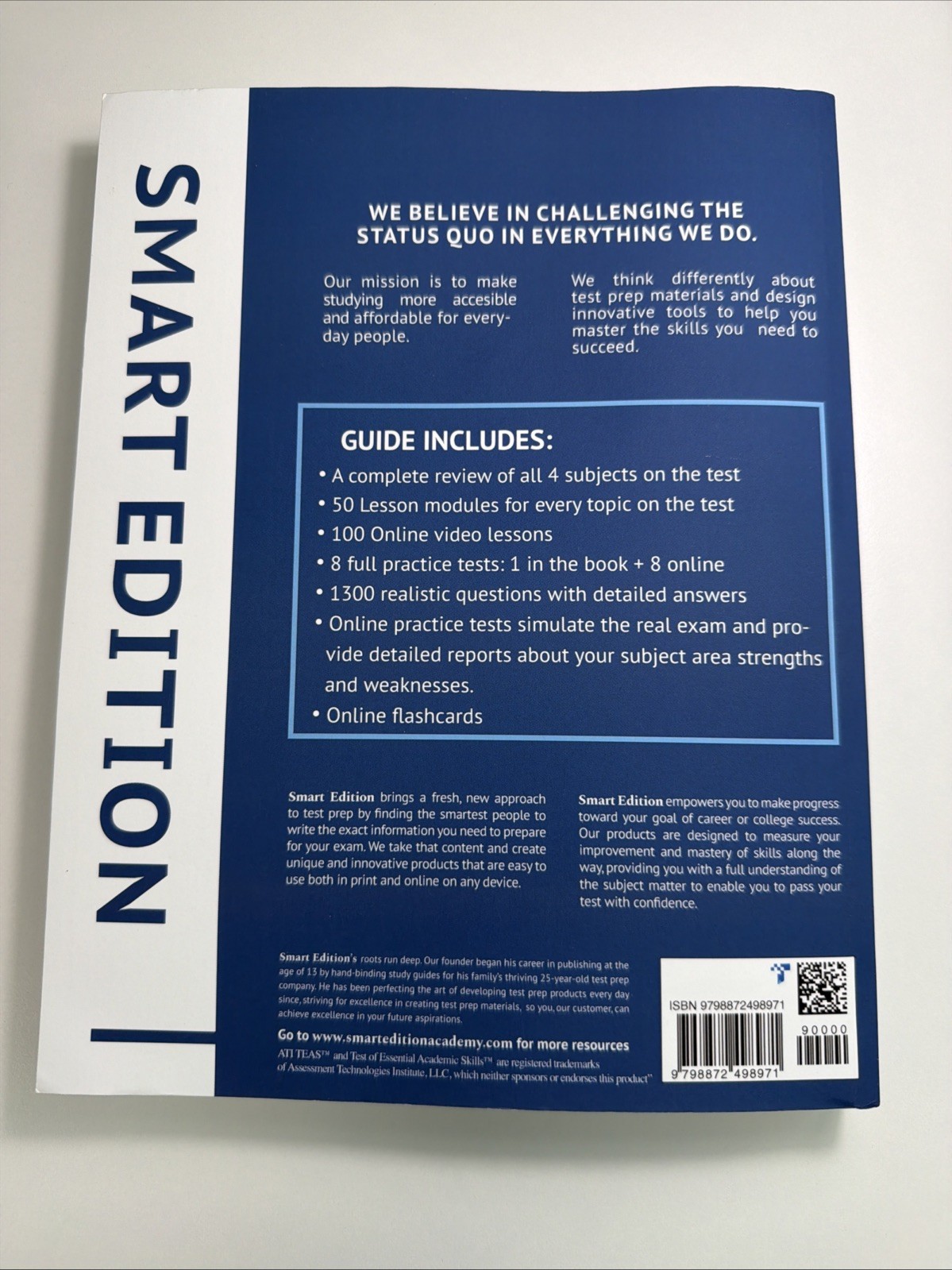 ATI TEAS 7 Study Guide: Smart Edition Academy TEAS 7 Prep Book 5Th Edition