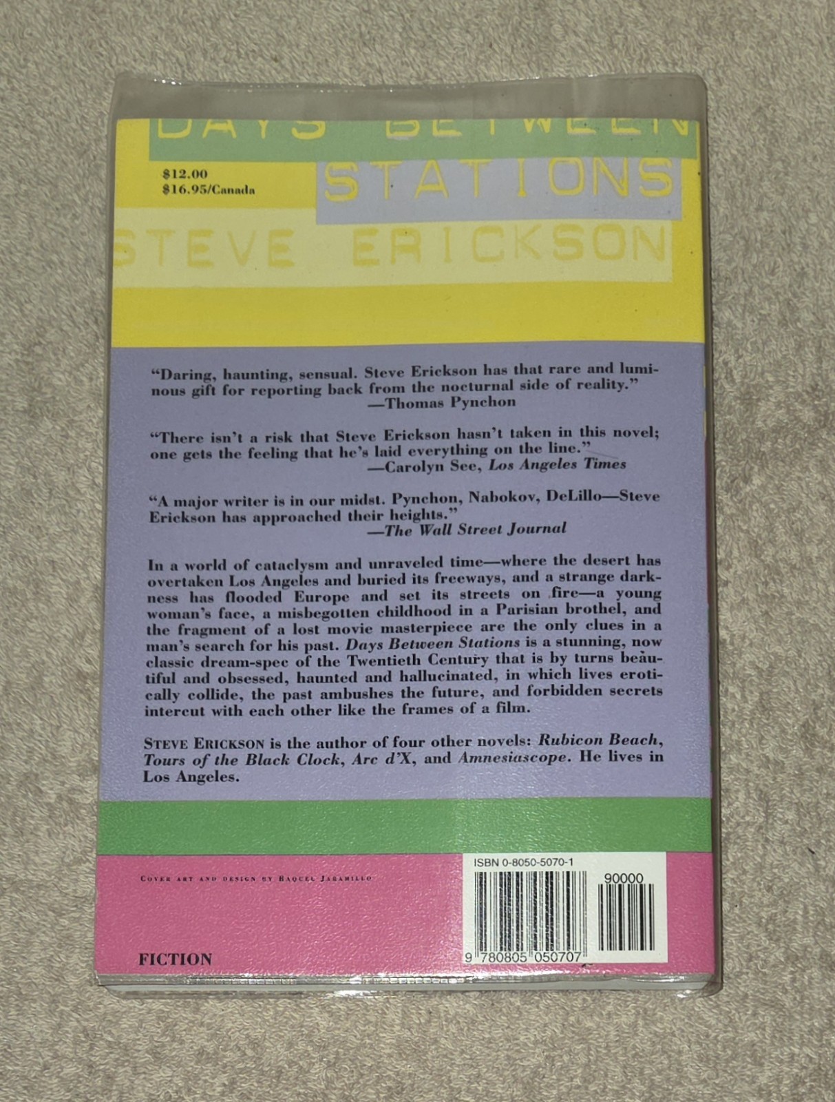 Steve Erickson Days Between Stations SIGNED 1997 1st Printing Henry Holt P/B VG+