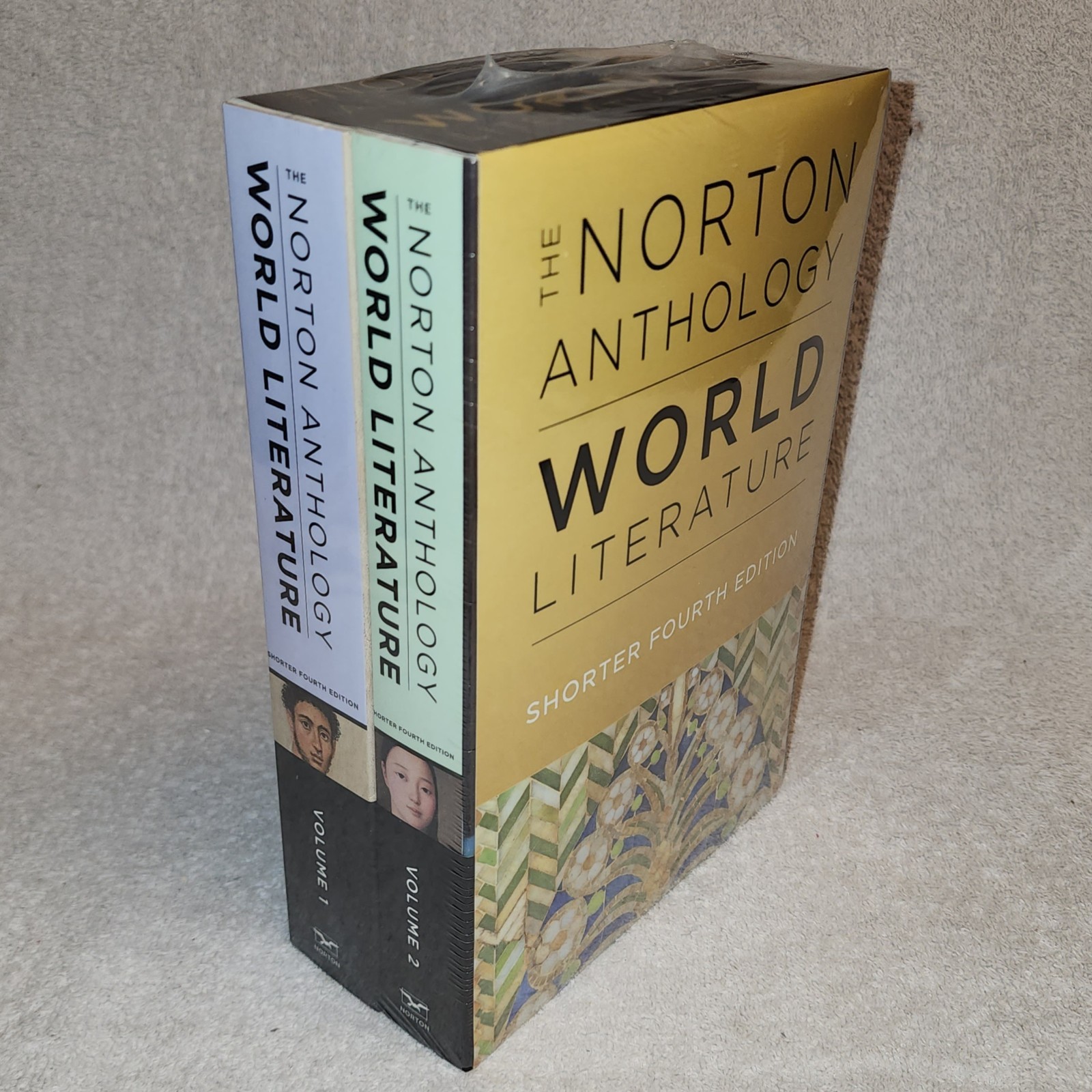The Norton Anthology of World Literature Shorter 4th Edition 2 Volume Set NEW