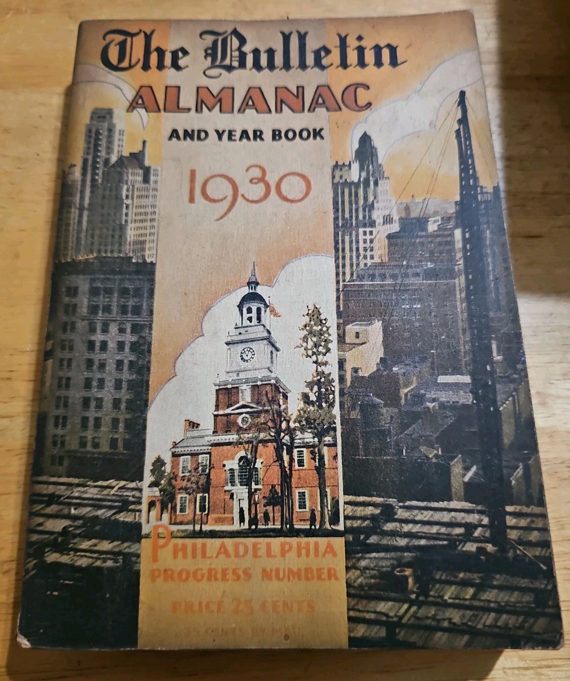 Vintage 1930 Bulletin Year Book And Almanac Rare