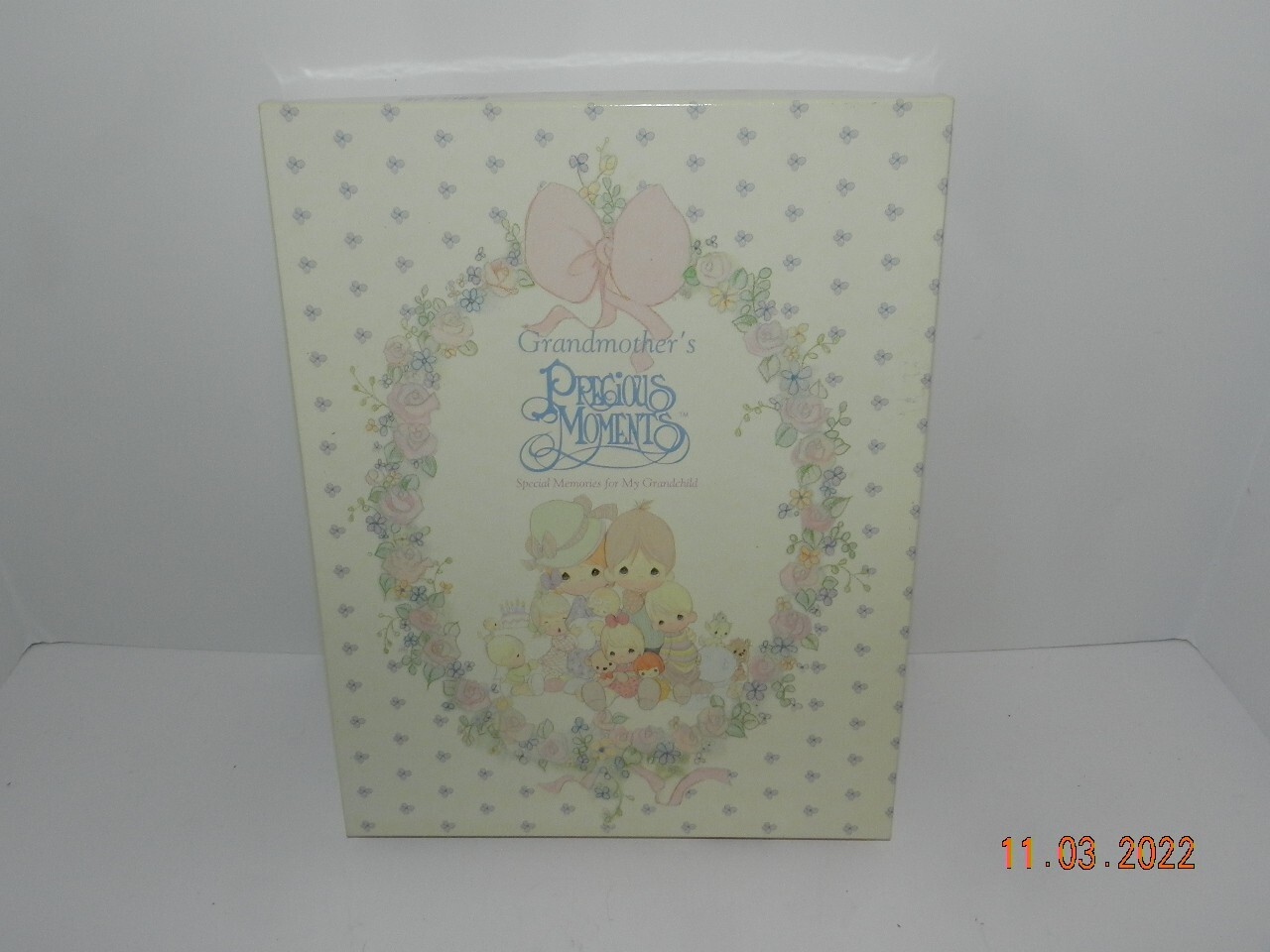 Grandmother’s PRECIOUS MOMENTS Special Memories for My Grandchild Book in Box