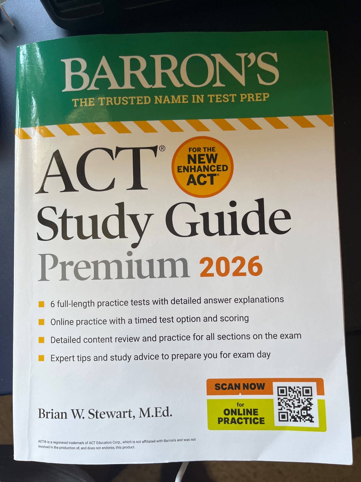 Barron’s Act Prep Ser.: ACT Study Guide Premium, 2026: 6 Practice Tests +…