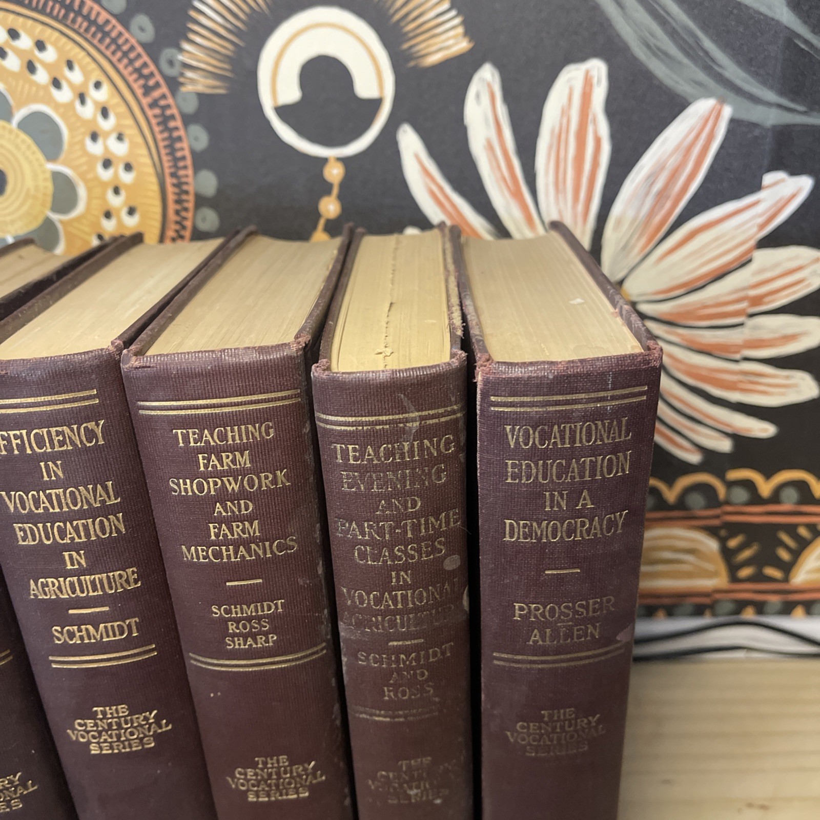 SIGNED Antique Century Vocational Series 5-Vol Set 1924-1931 Schmidt 1st Eds