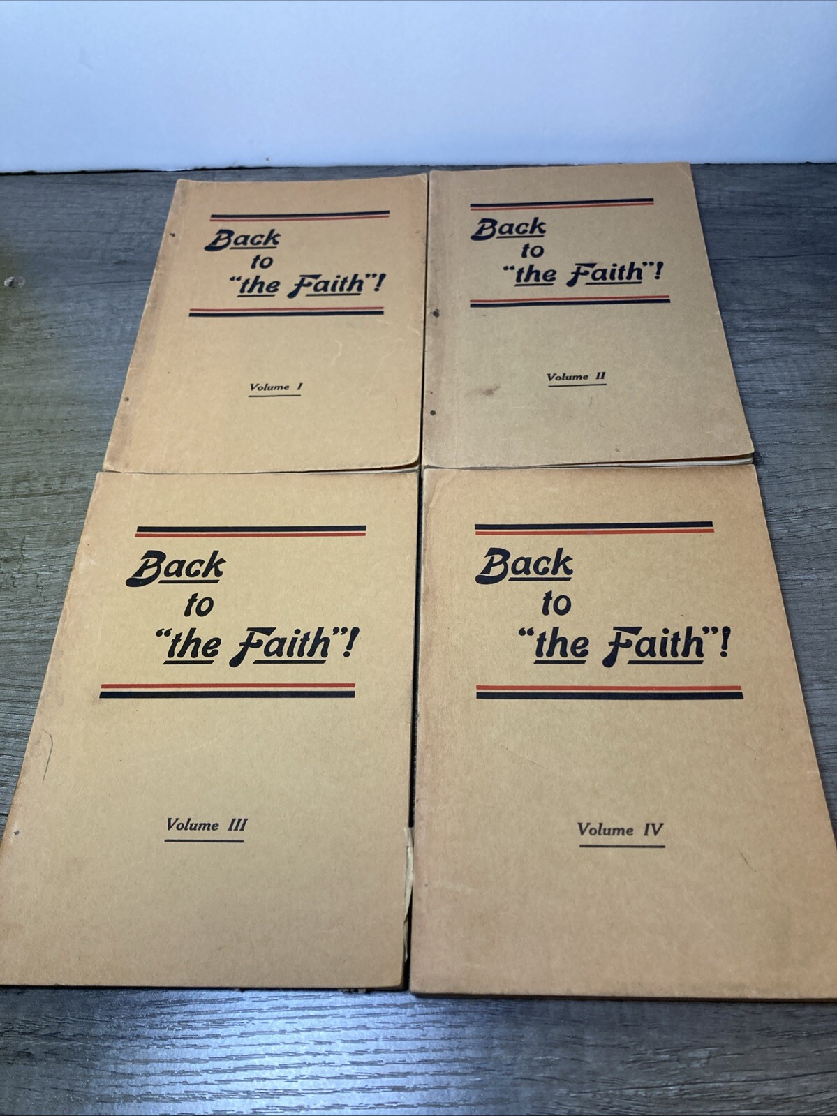 Back to “the Faith”! Vol I–IV Harry Beach 1920s Vintage Christian Book Set RARE