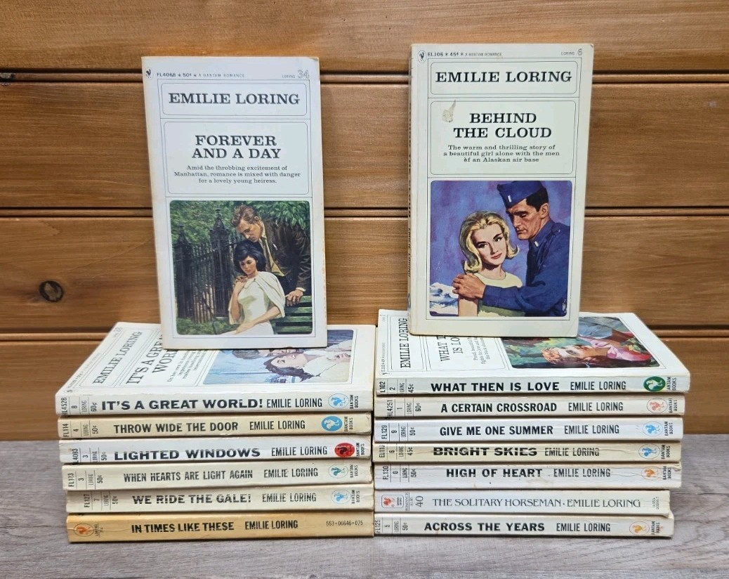 Emilie Loring Novels Lot of 15 Bantam Romance Various Titles Pre-owned